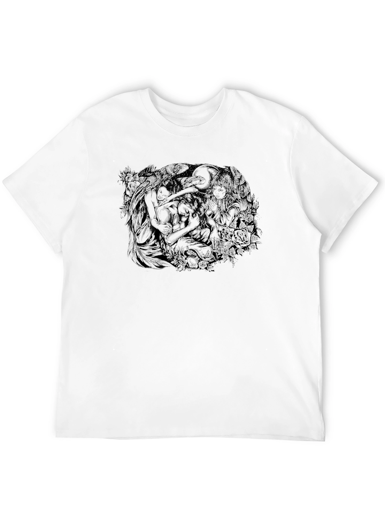 Unique Graphic Print Black T-Shirt for Men