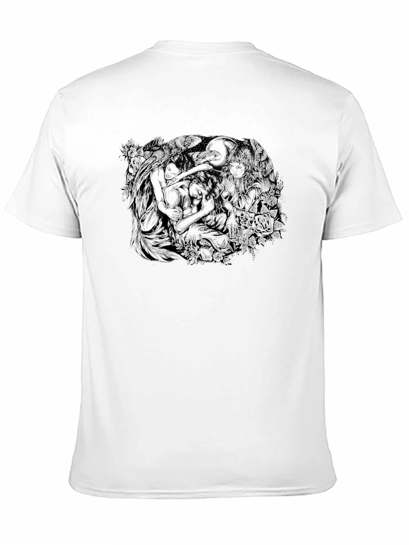 Unique Graphic Print Black T-Shirt for Men