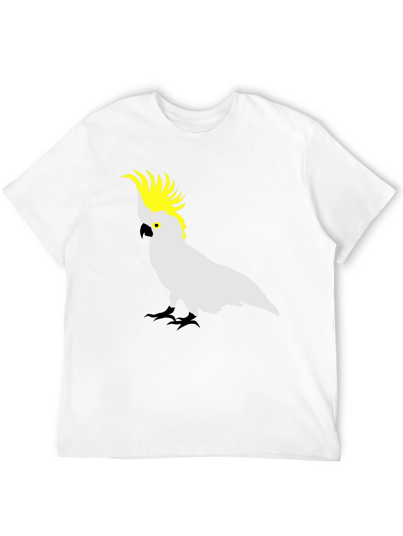Cockatoo Graphic Tee - Stylish Mens Black T-Shirt