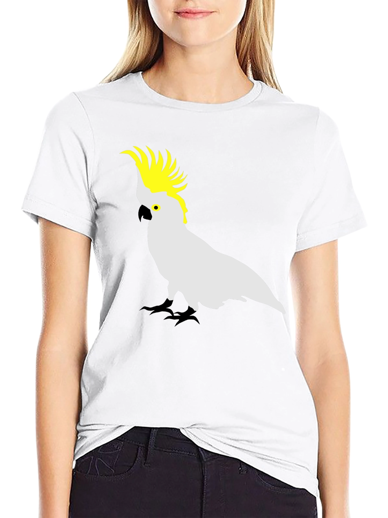 Cockatoo Graphic Tee - Stylish Mens Black T-Shirt