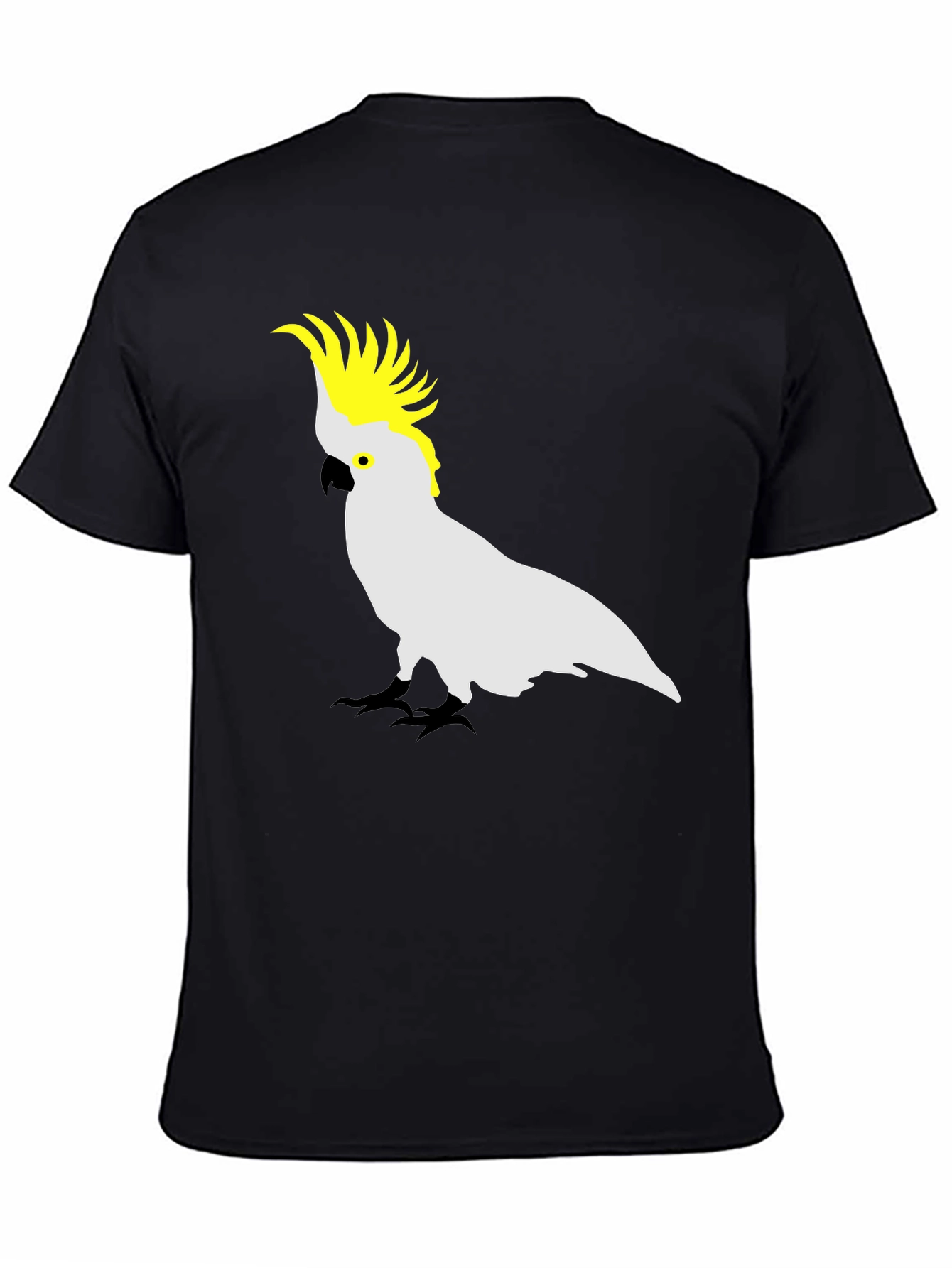 Cockatoo Graphic Tee - Stylish Mens Black T-Shirt