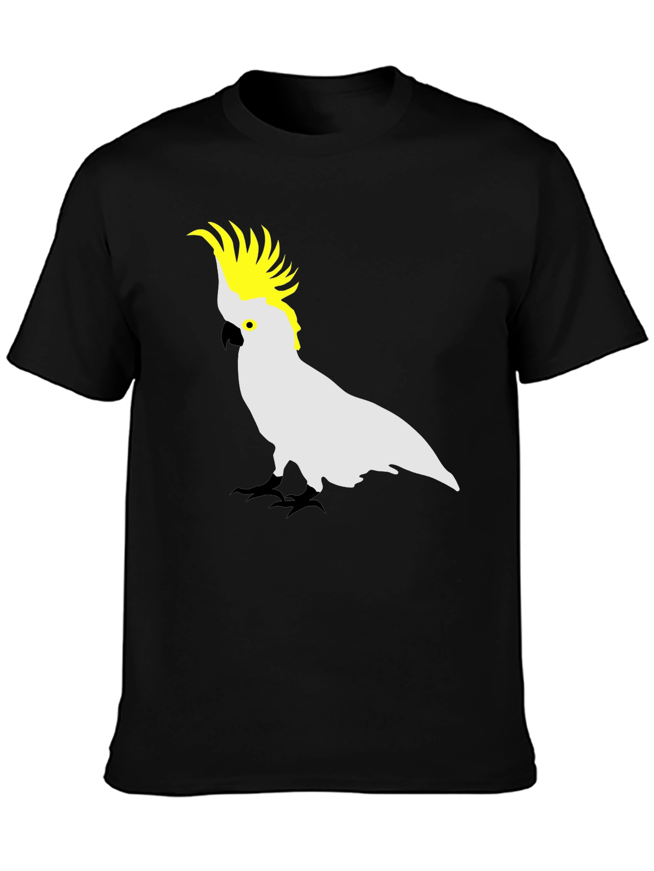 Cockatoo Graphic Tee - Stylish Mens Black T-Shirt