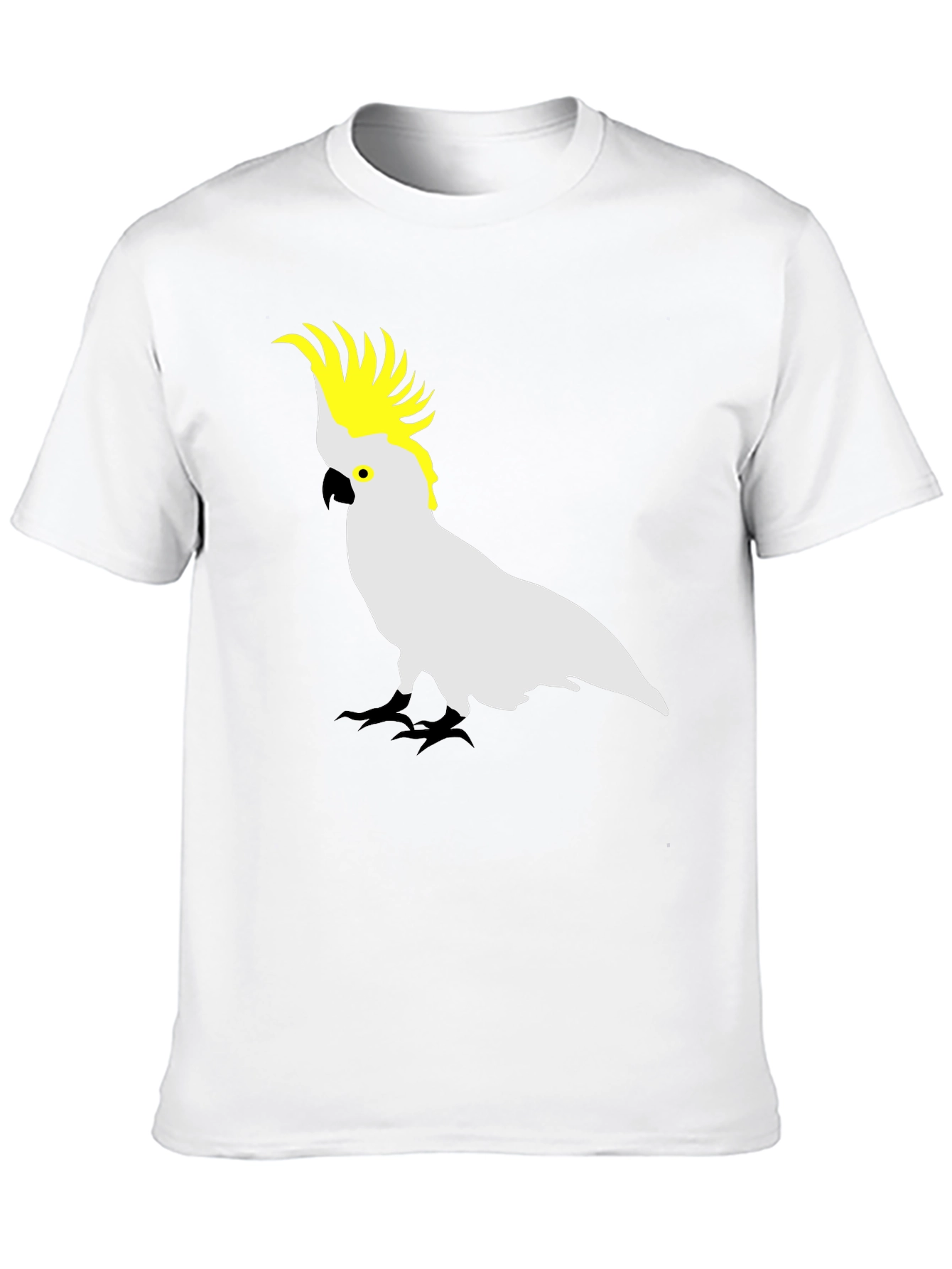 Cockatoo Graphic Tee - Stylish Mens Black T-Shirt