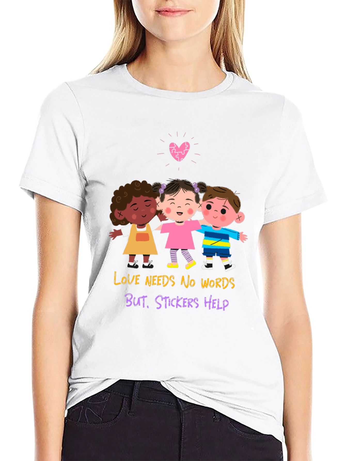 Love Needs No Words Graphic T-Shirt
