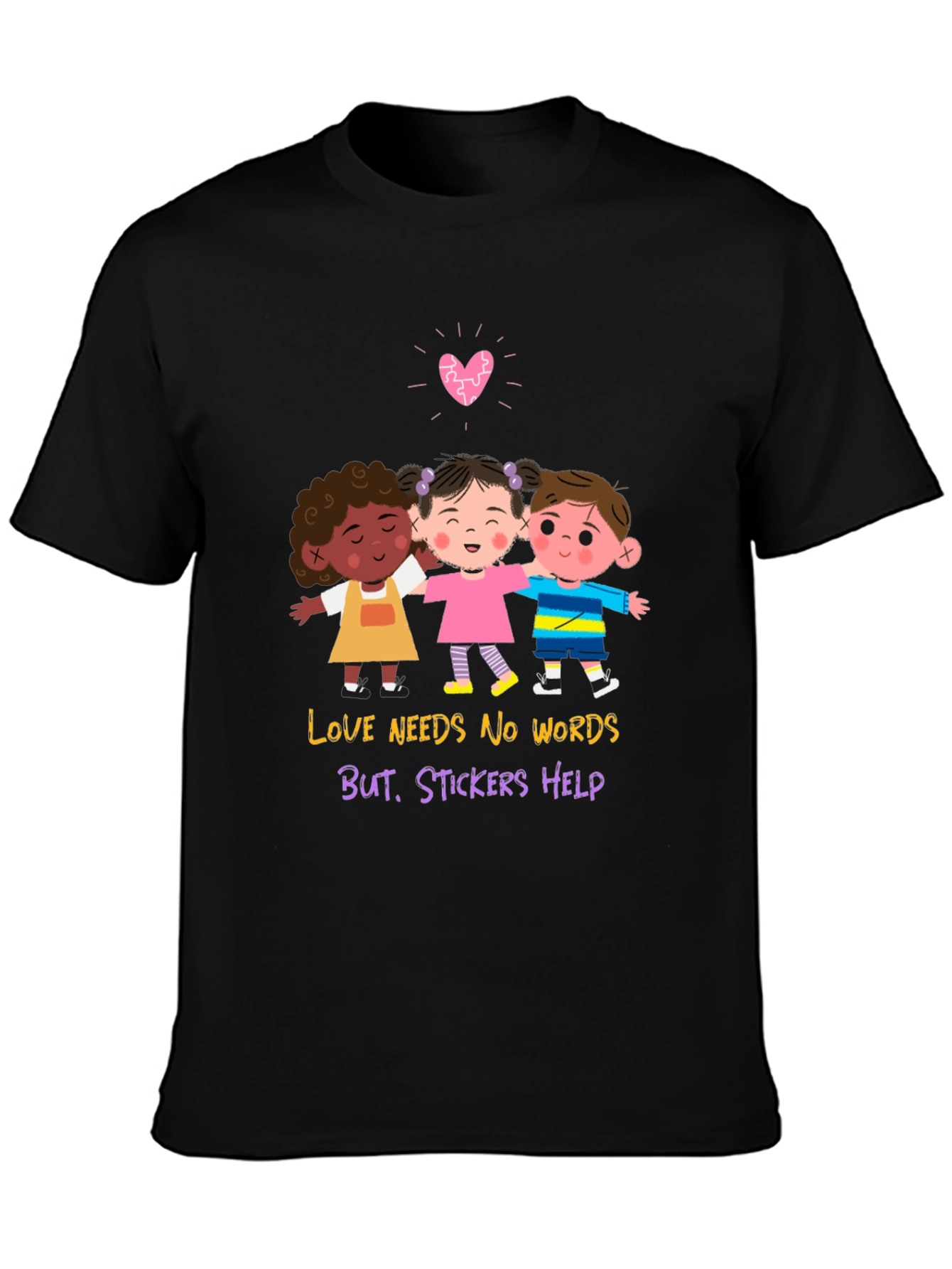 Love Needs No Words Graphic T-Shirt