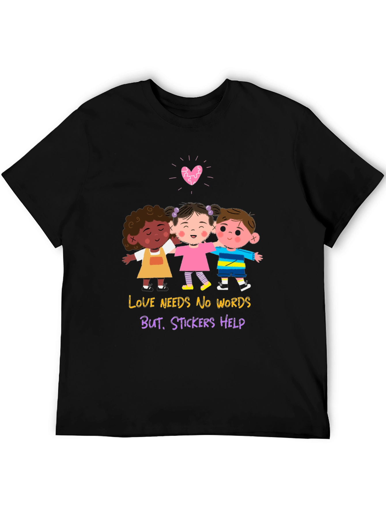 Love Needs No Words Graphic T-Shirt