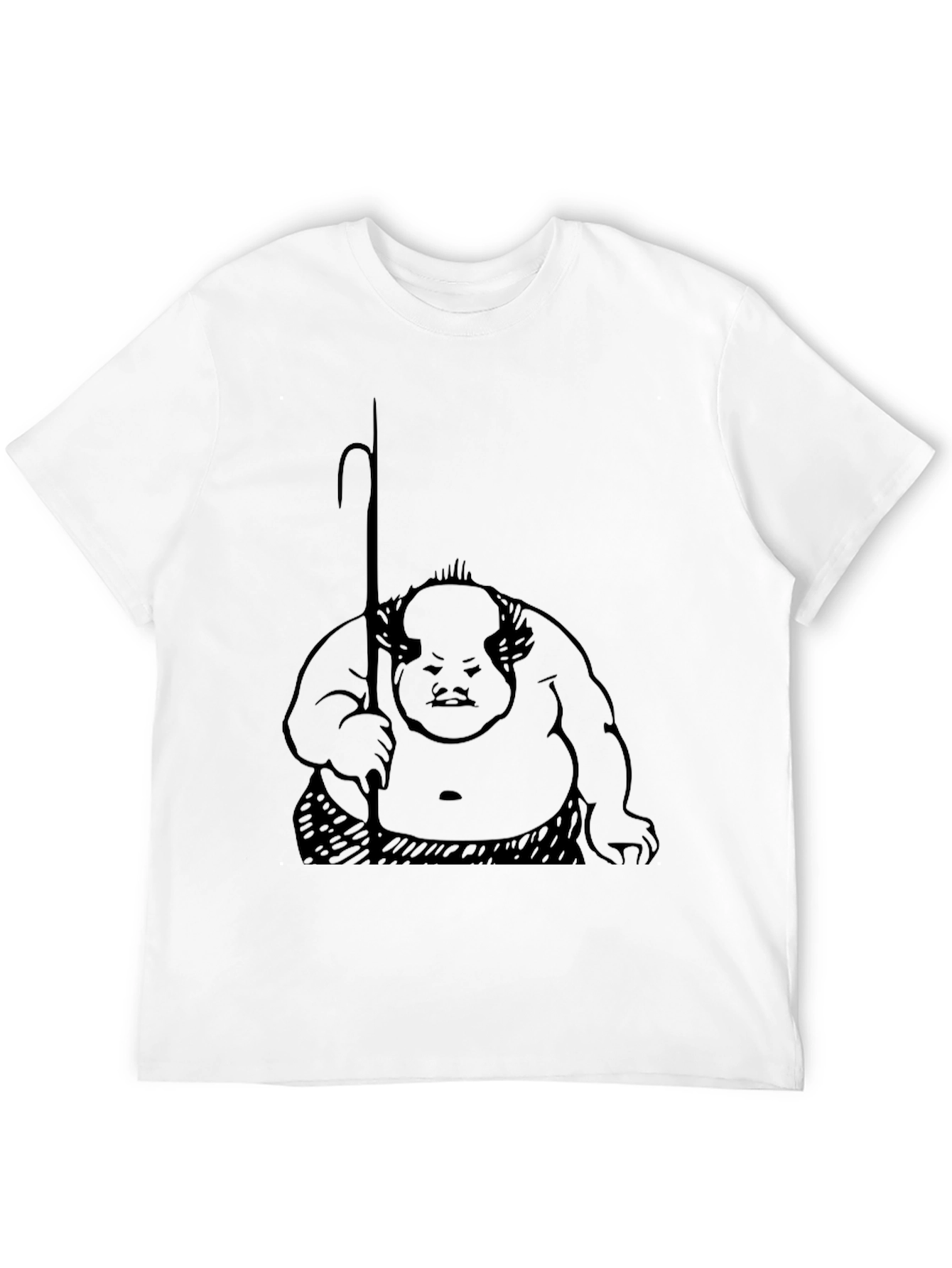 Unique Graphic Tee - Black Cotton Blend