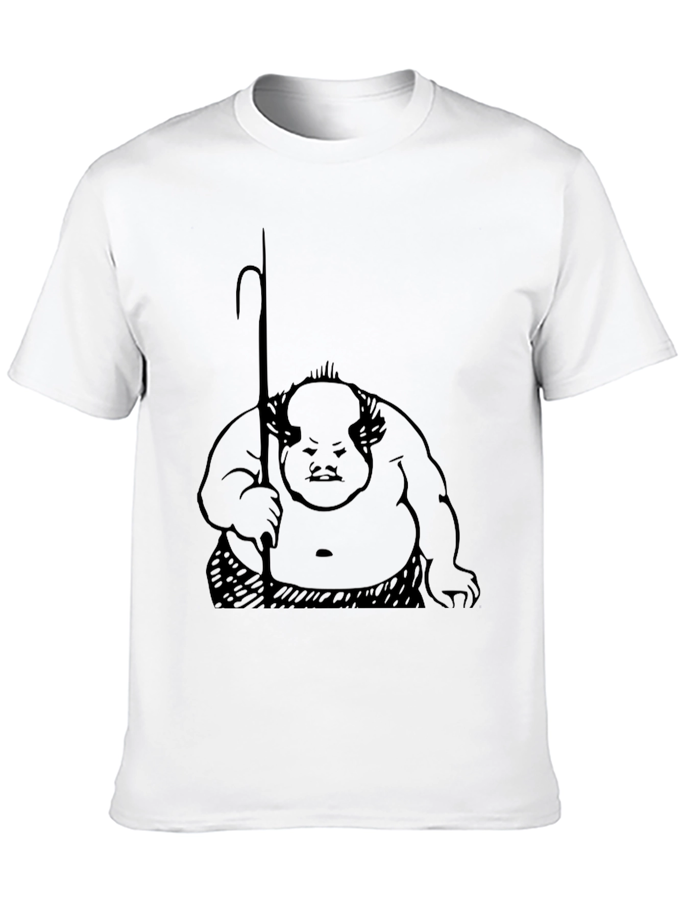 Unique Graphic Tee - Black Cotton Blend