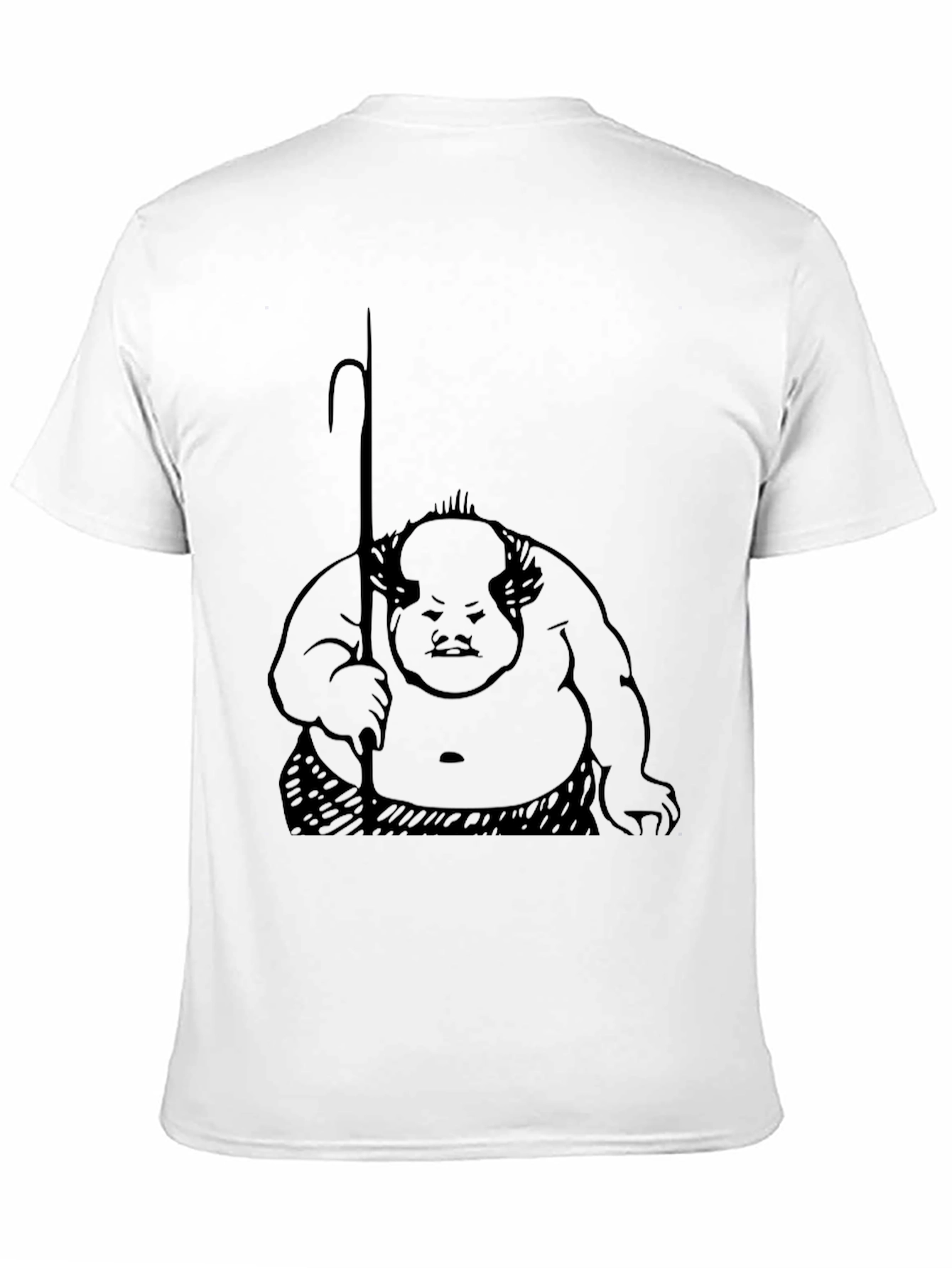 Unique Graphic Tee - Black Cotton Blend