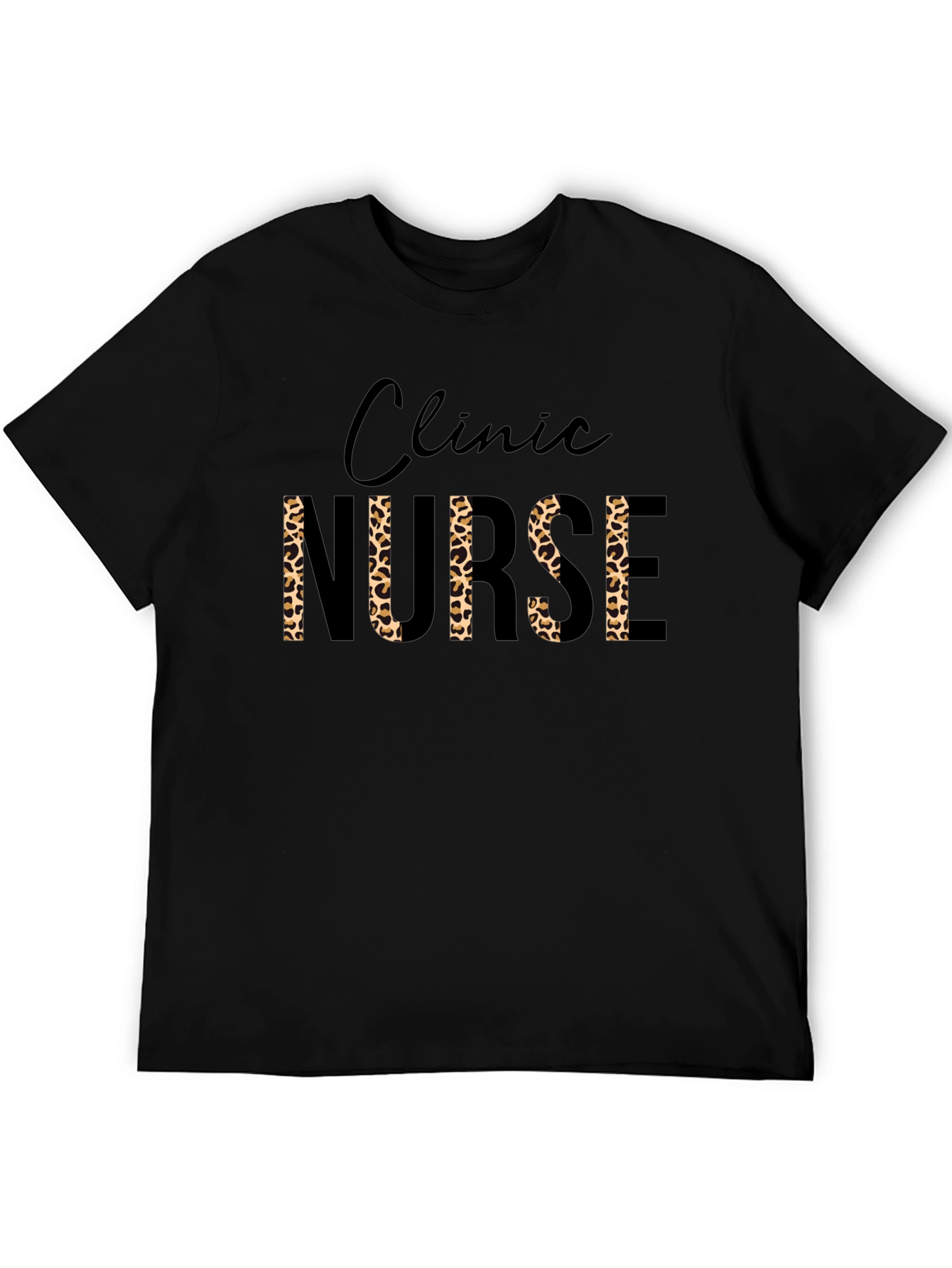 Clinic Nurse Leopard Print T-Shirt