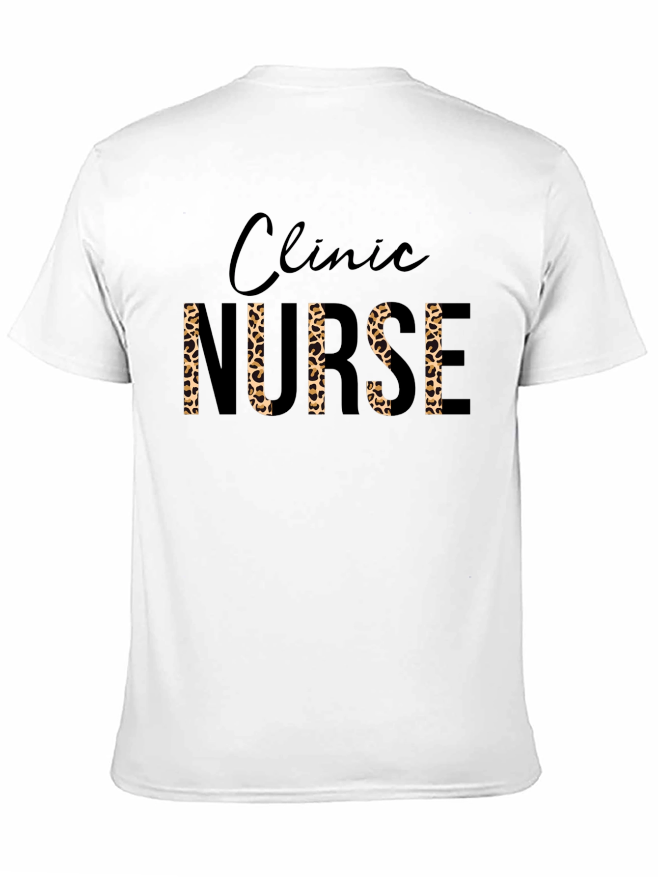 Clinic Nurse Leopard Print T-Shirt