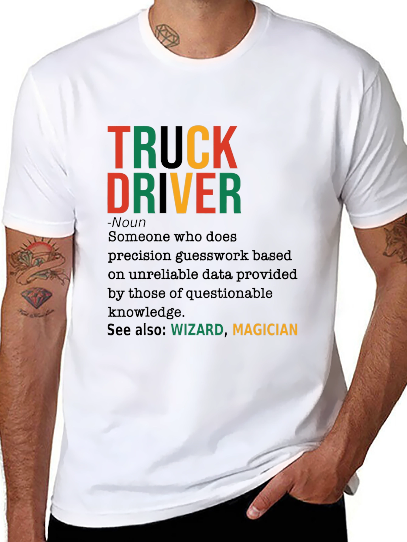 Truck Driver Definition Graphic T-Shirt