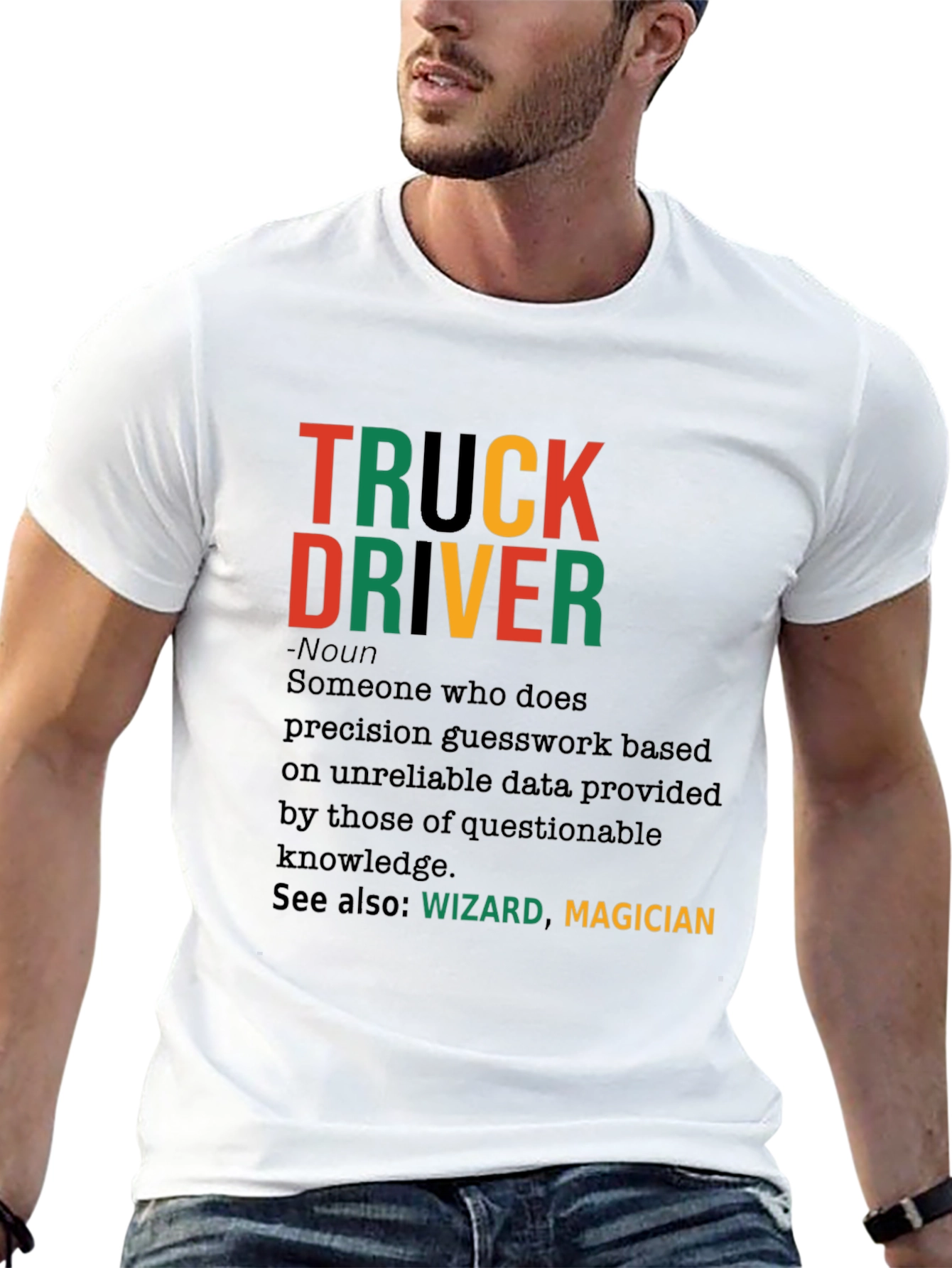 Truck Driver Definition Graphic T-Shirt