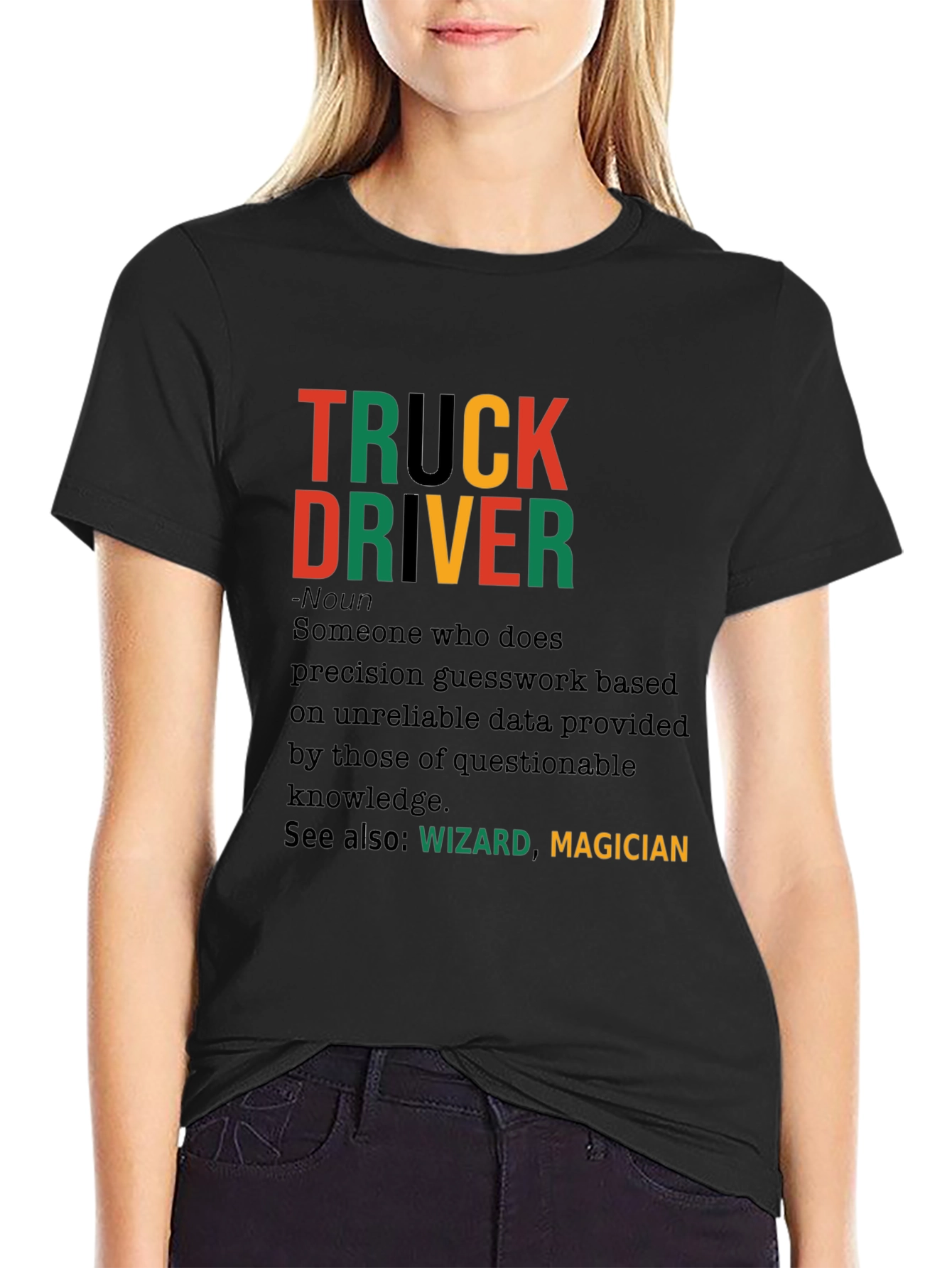Truck Driver Definition Graphic T-Shirt