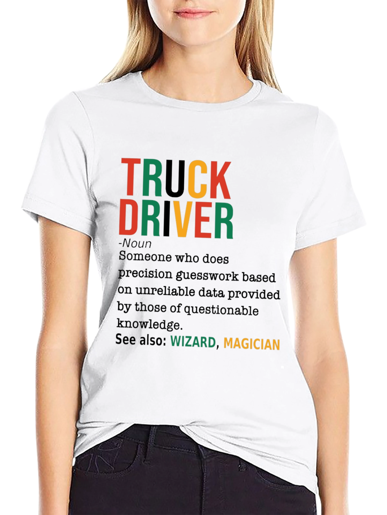 Truck Driver Definition Graphic T-Shirt