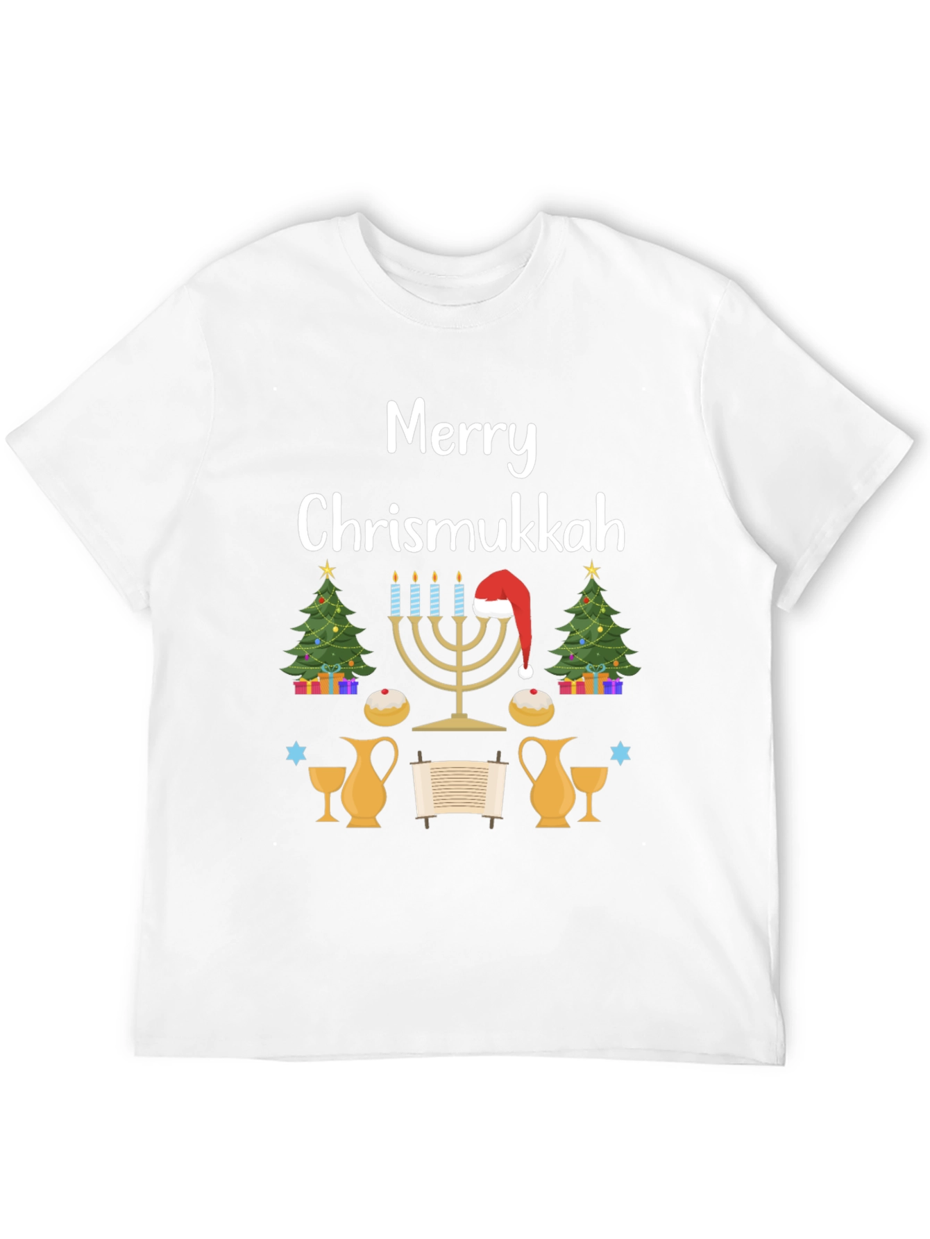 Merry Chrismukkah Festive Holiday T-Shirt