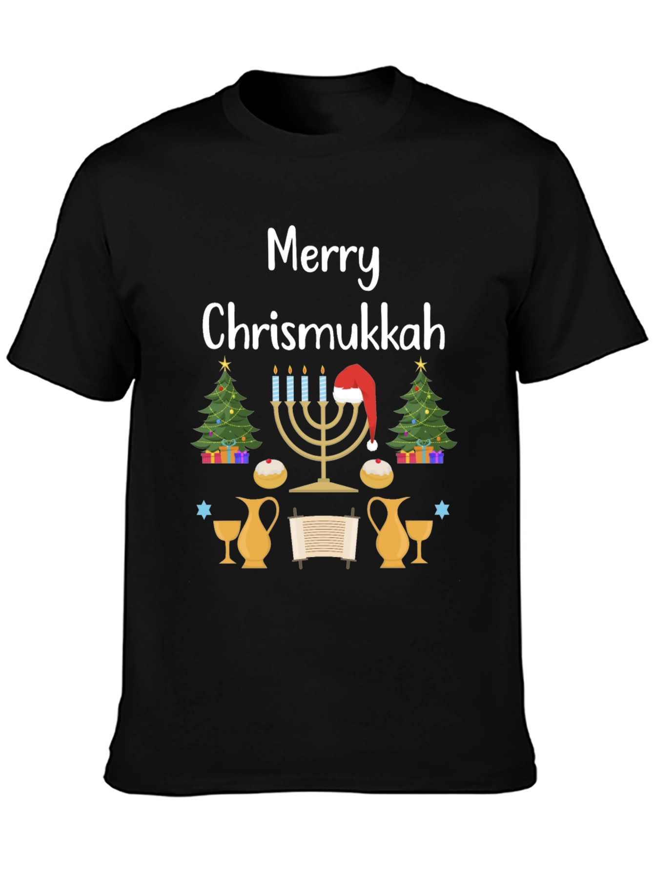 Merry Chrismukkah Festive Holiday T-Shirt