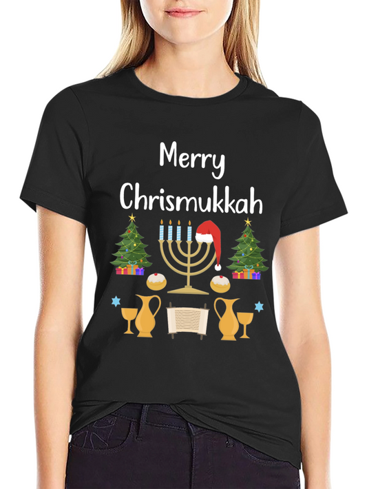 Merry Chrismukkah Festive Holiday T-Shirt