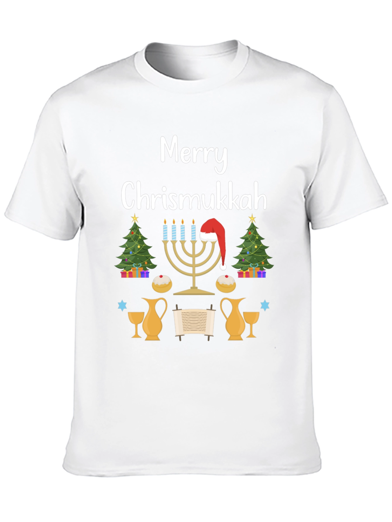 Merry Chrismukkah Festive Holiday T-Shirt