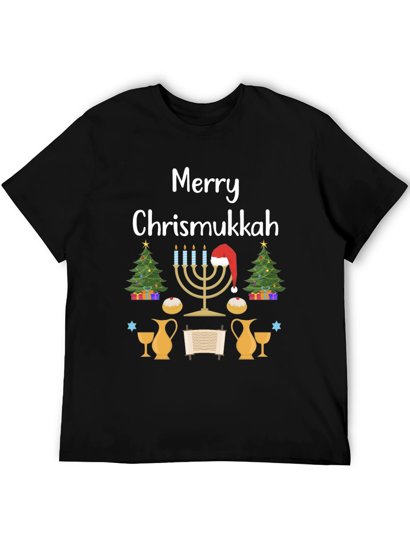 Merry Chrismukkah Festive Holiday T-Shirt