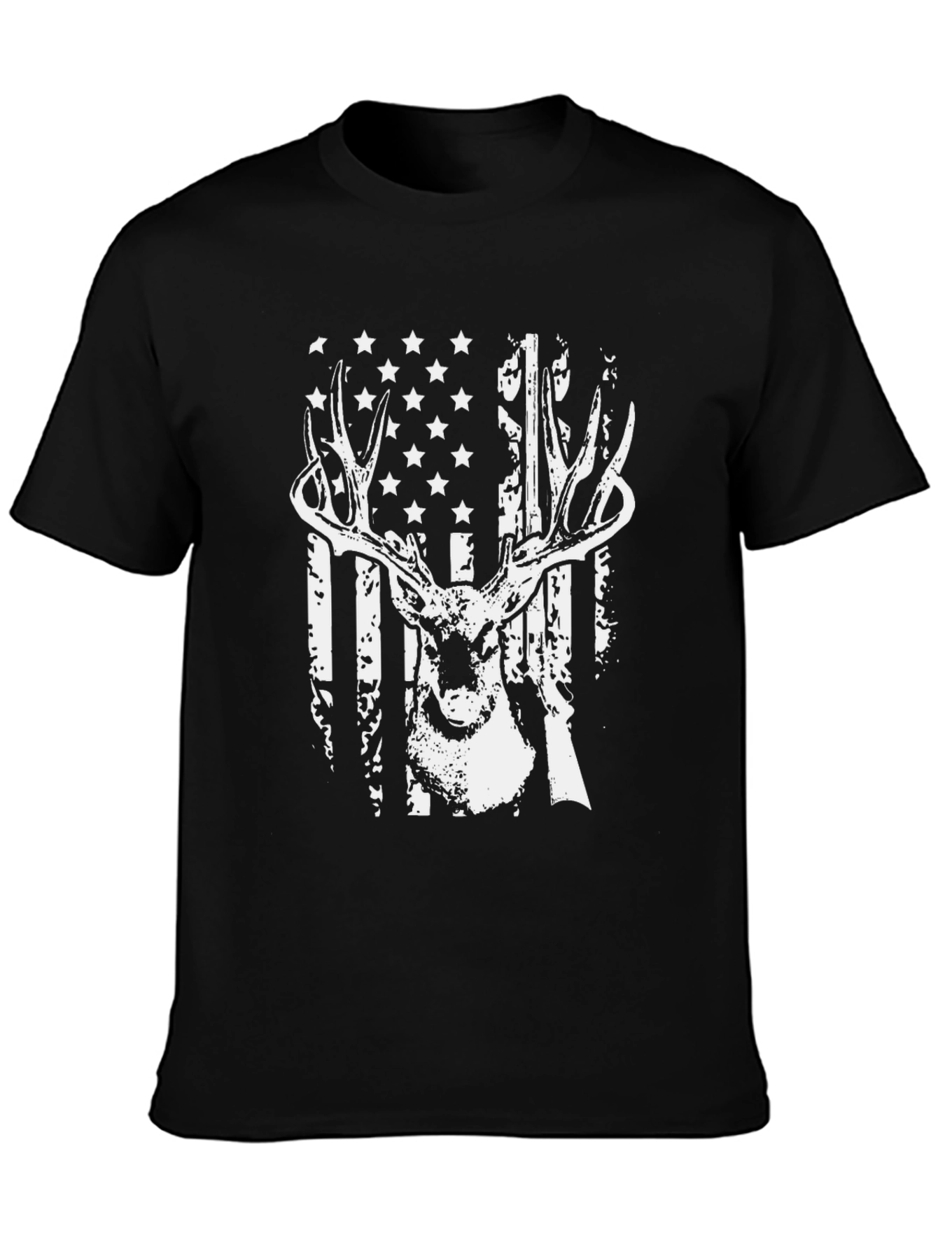 American Flag Deer Hunter T-Shirt