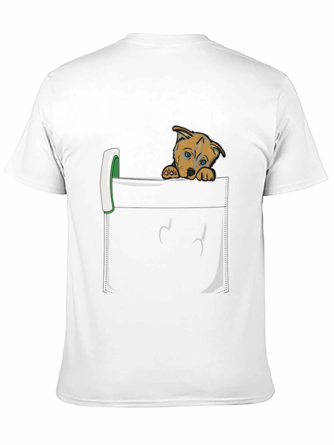 Puppy Peek Pocket Tee