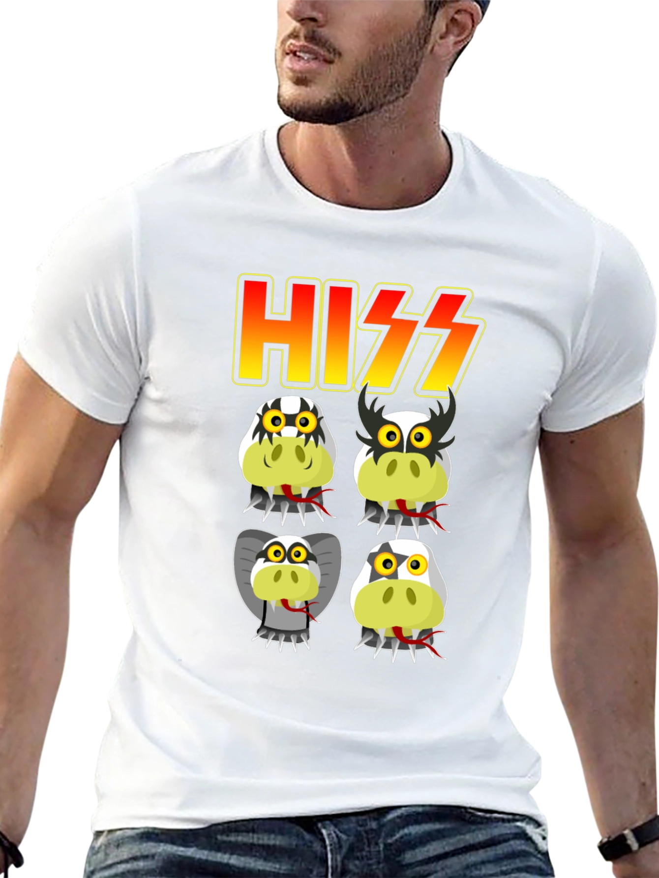 HISS Snake Band Graphic T-Shirt