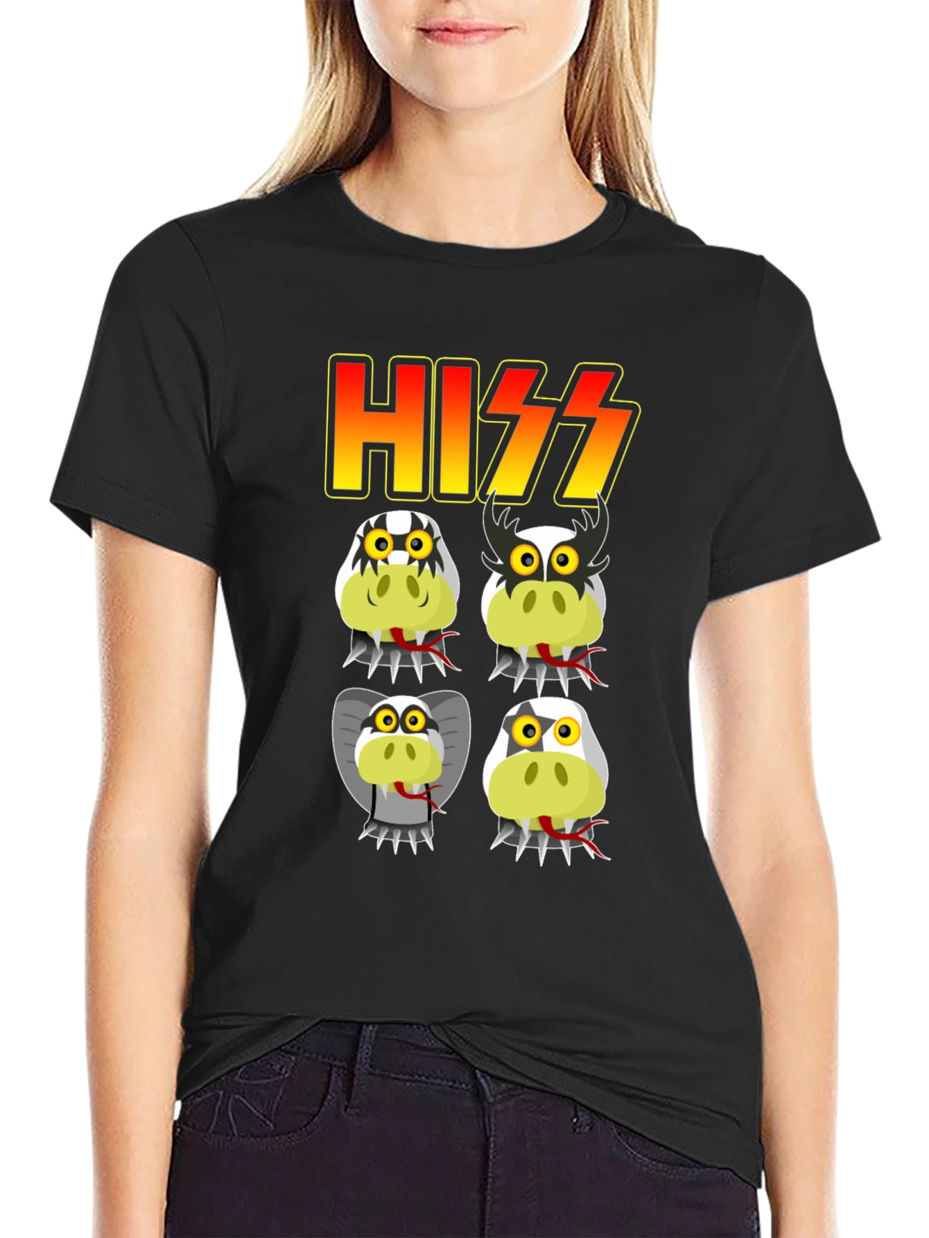 HISS Snake Band Graphic T-Shirt