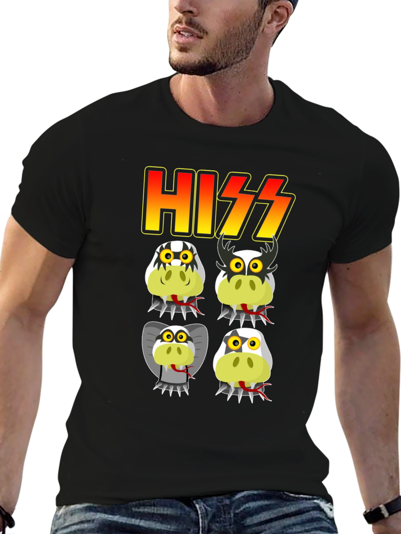 HISS Snake Band Graphic T-Shirt