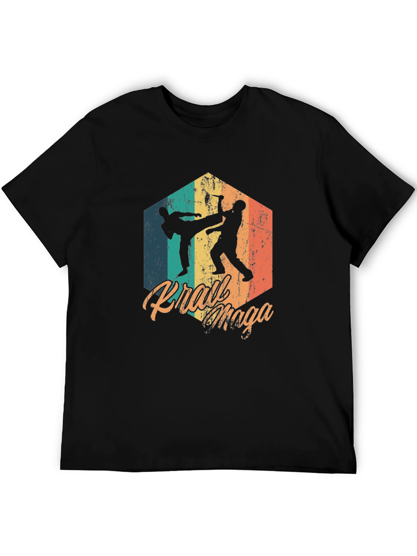 Krav Maga Retro T-Shirt Martial Arts Graphic Tee