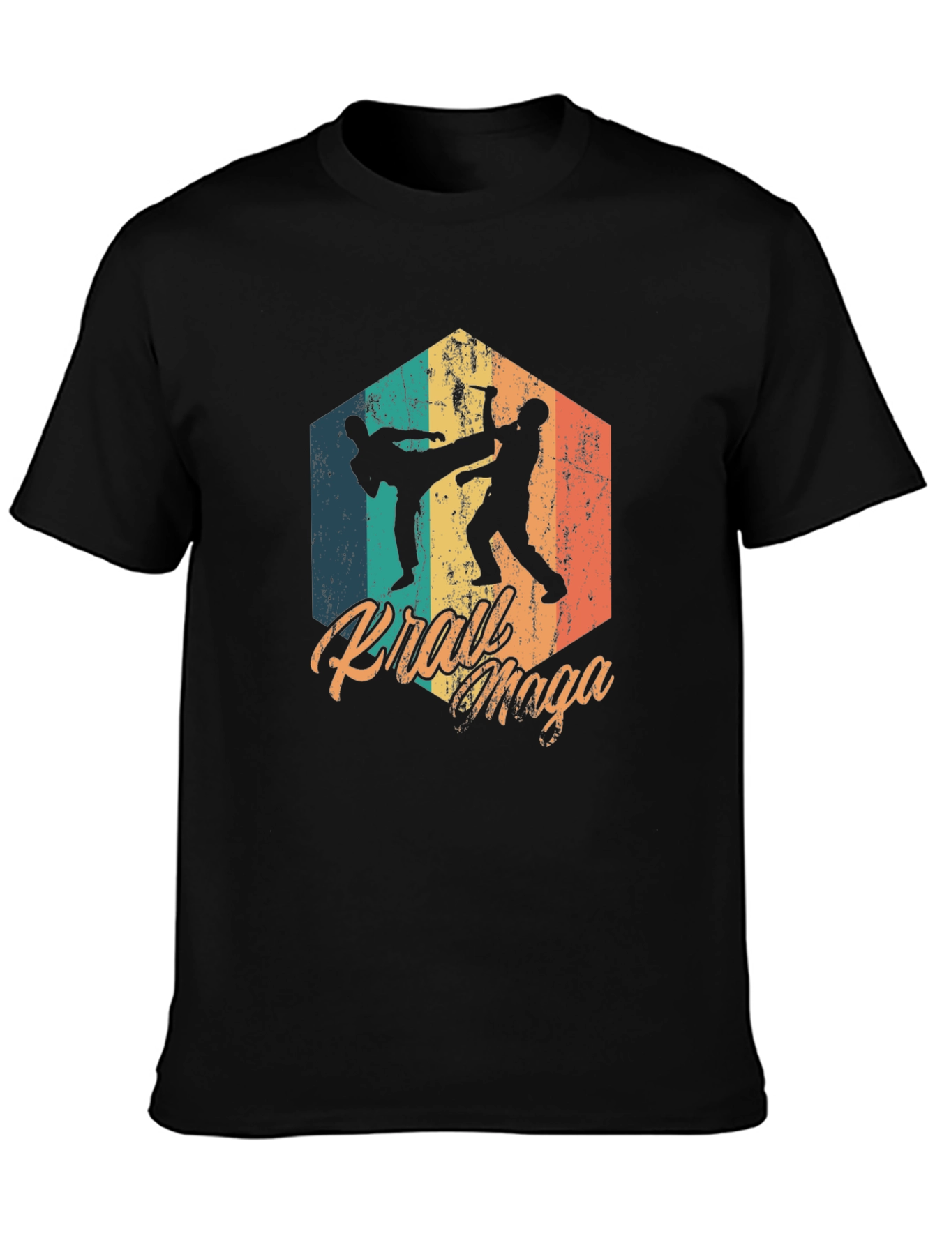 Krav Maga Retro T-Shirt Martial Arts Graphic Tee