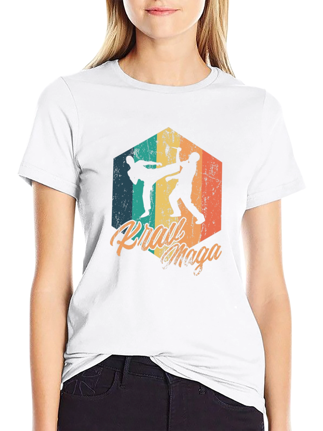 Krav Maga Retro T-Shirt Martial Arts Graphic Tee