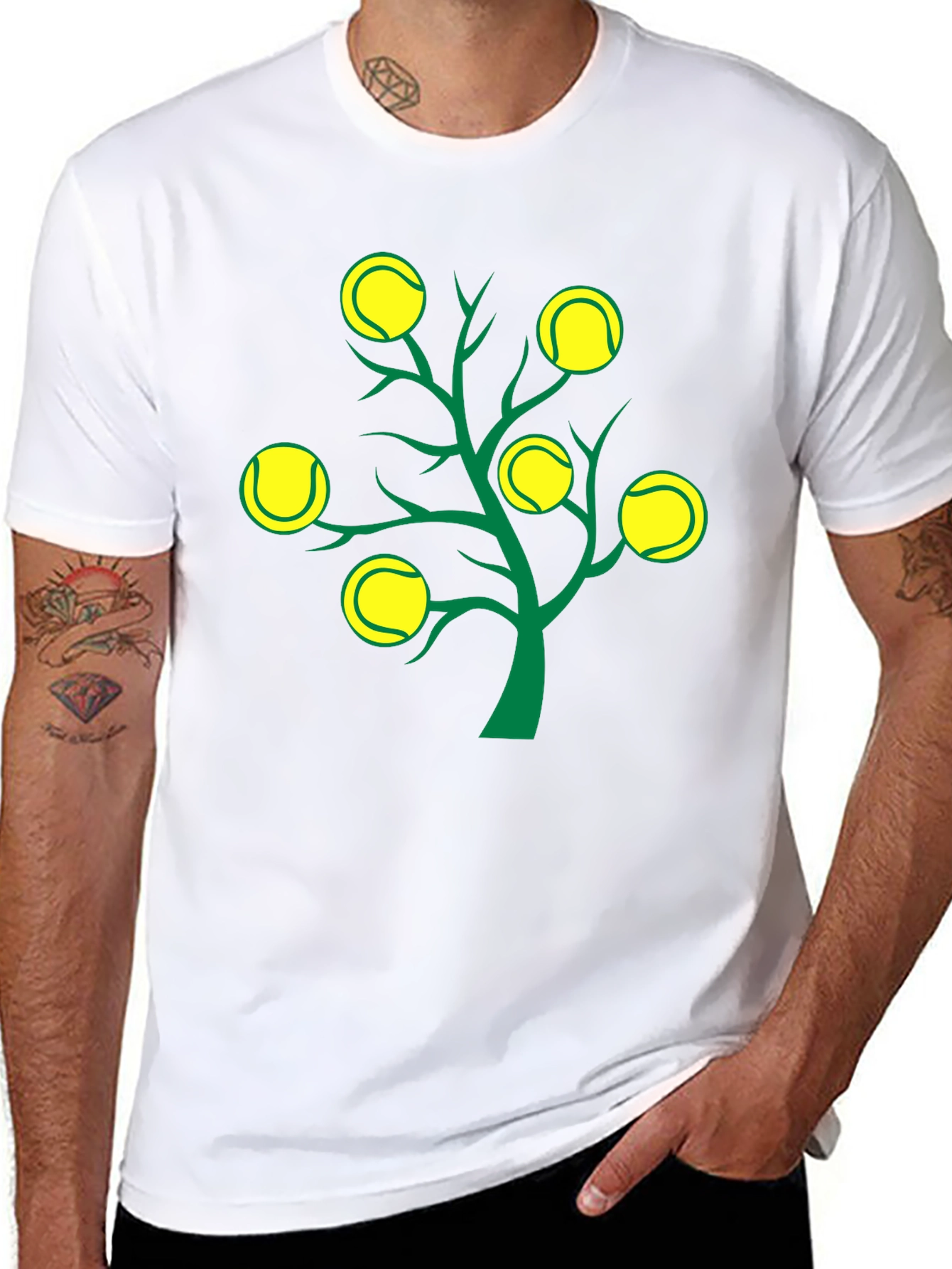 Tennis Ball Tree Graphic Tee