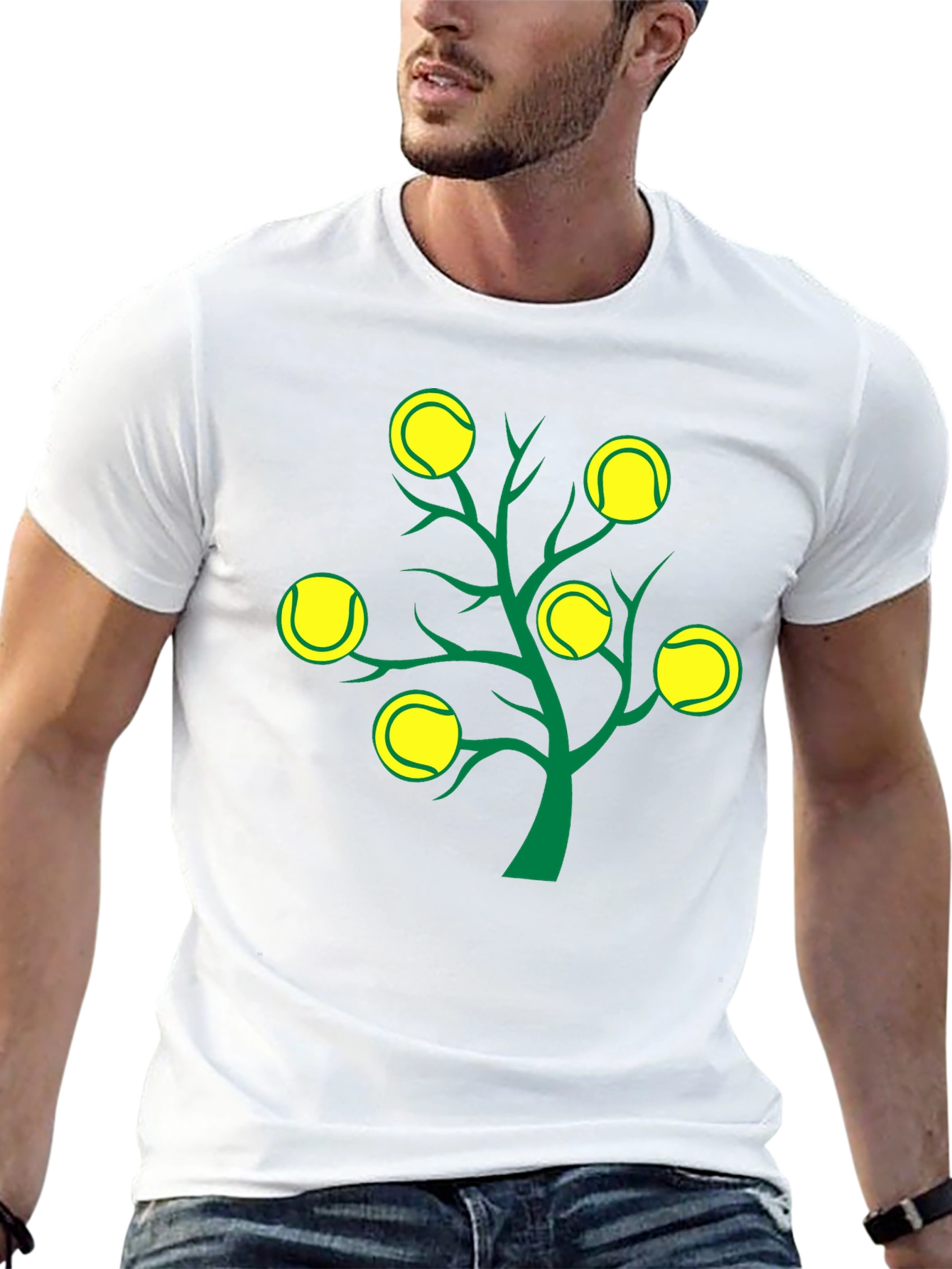 Tennis Ball Tree Graphic Tee