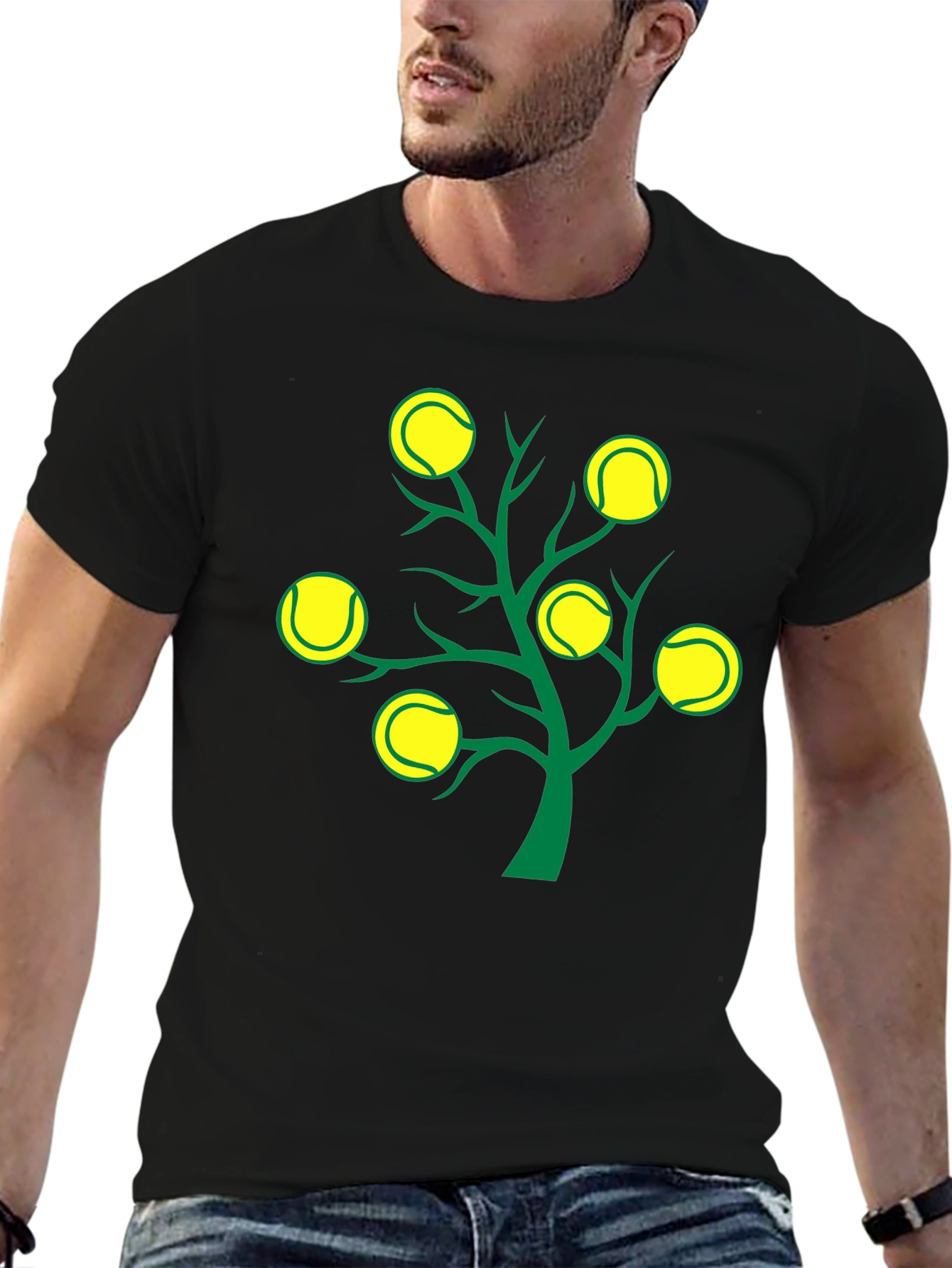 Tennis Ball Tree Graphic Tee