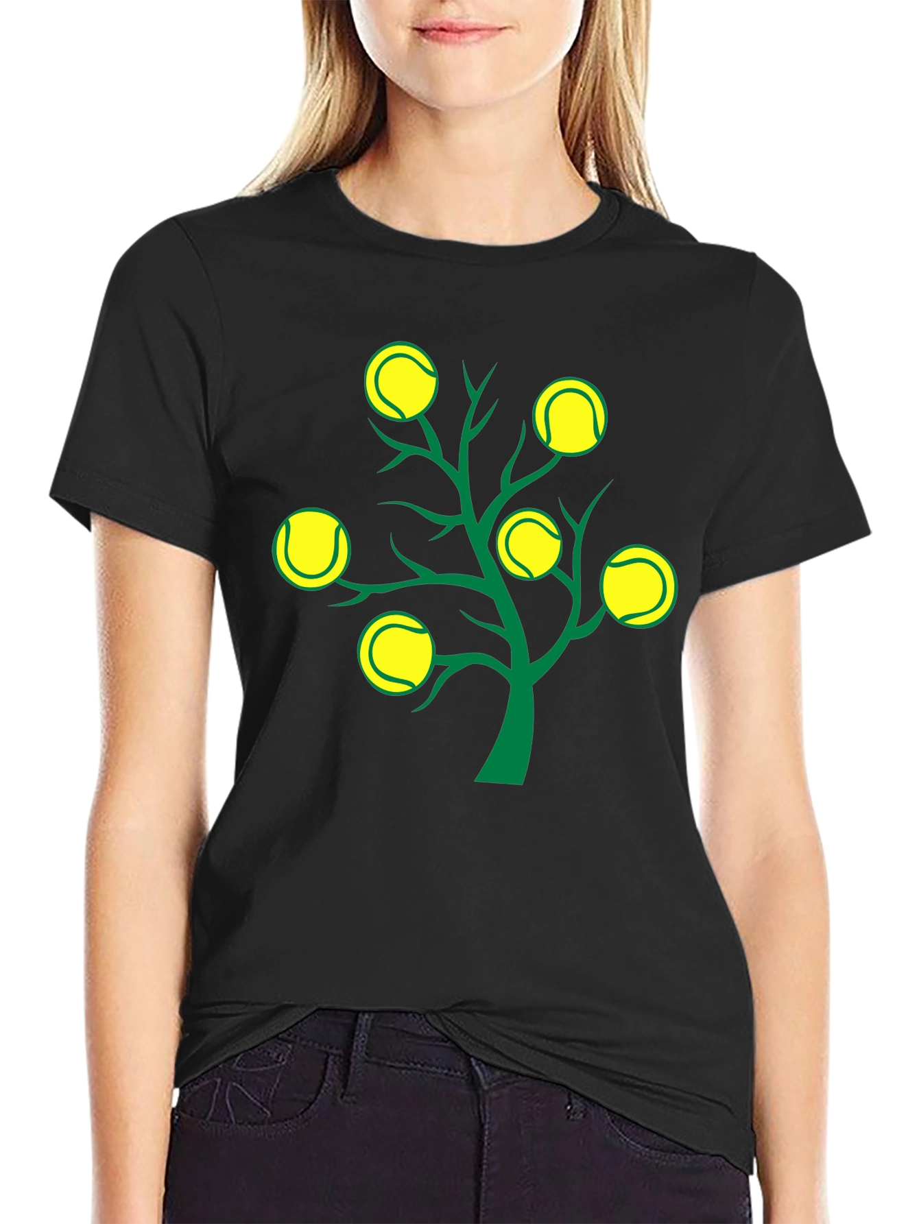 Tennis Ball Tree Graphic Tee