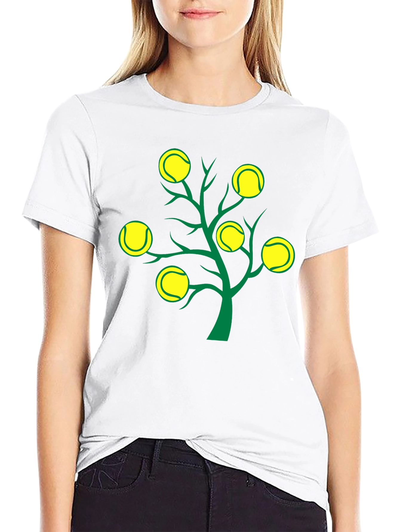 Tennis Ball Tree Graphic Tee