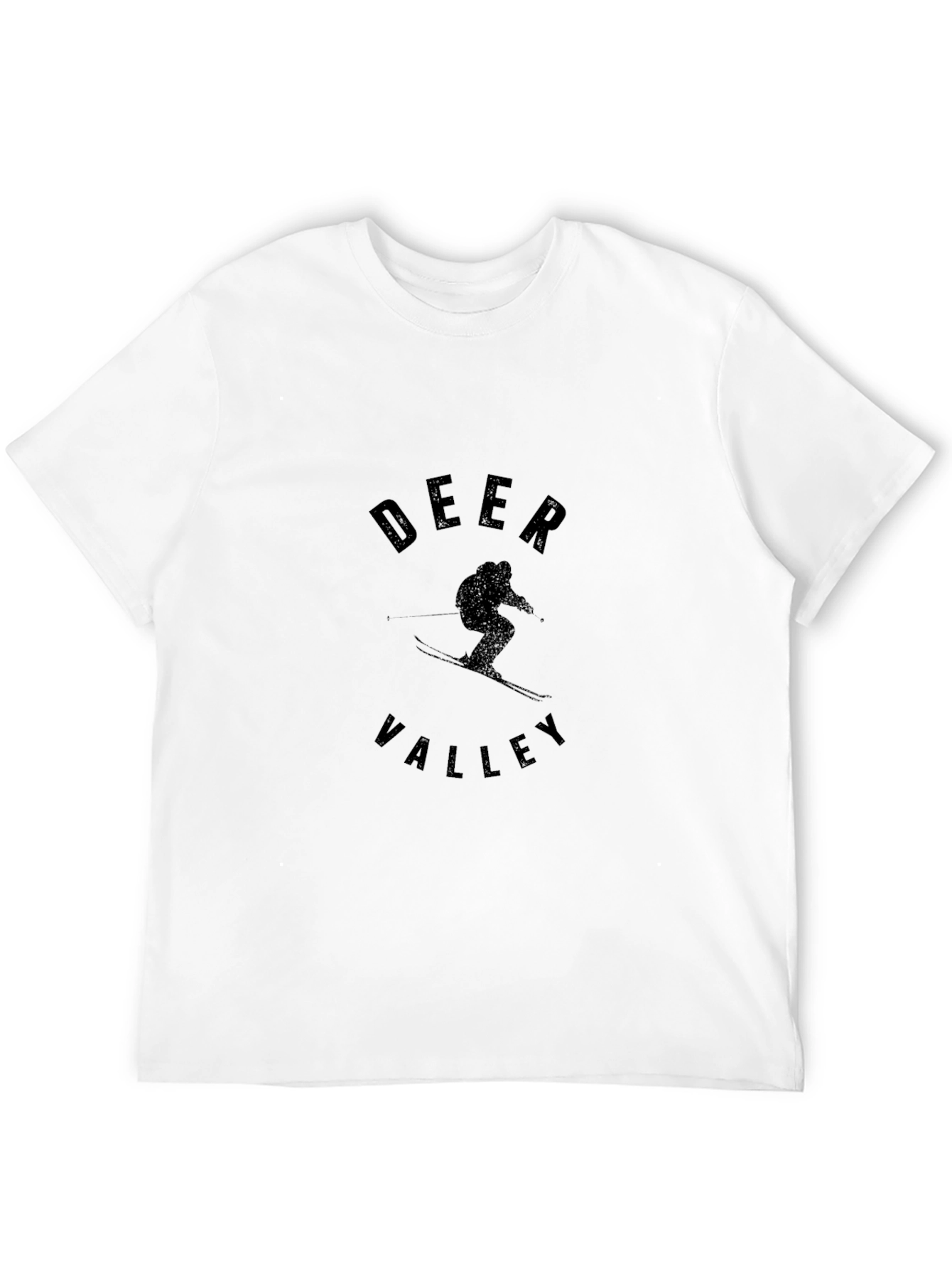 Deer Valley Skiing T-Shirt - Black Graphic Tee