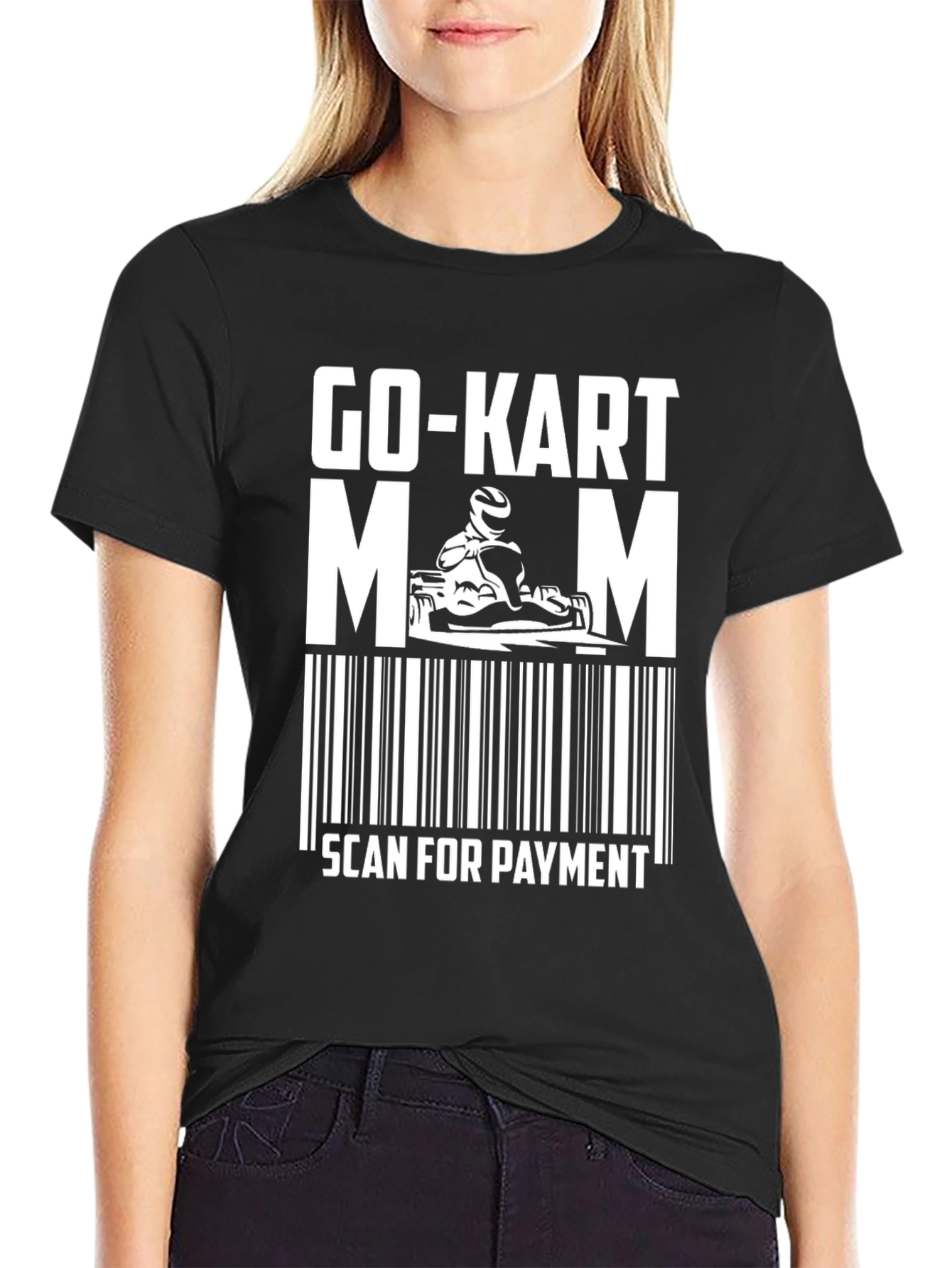 Go-Kart Mom T-Shirt Scan For Payment