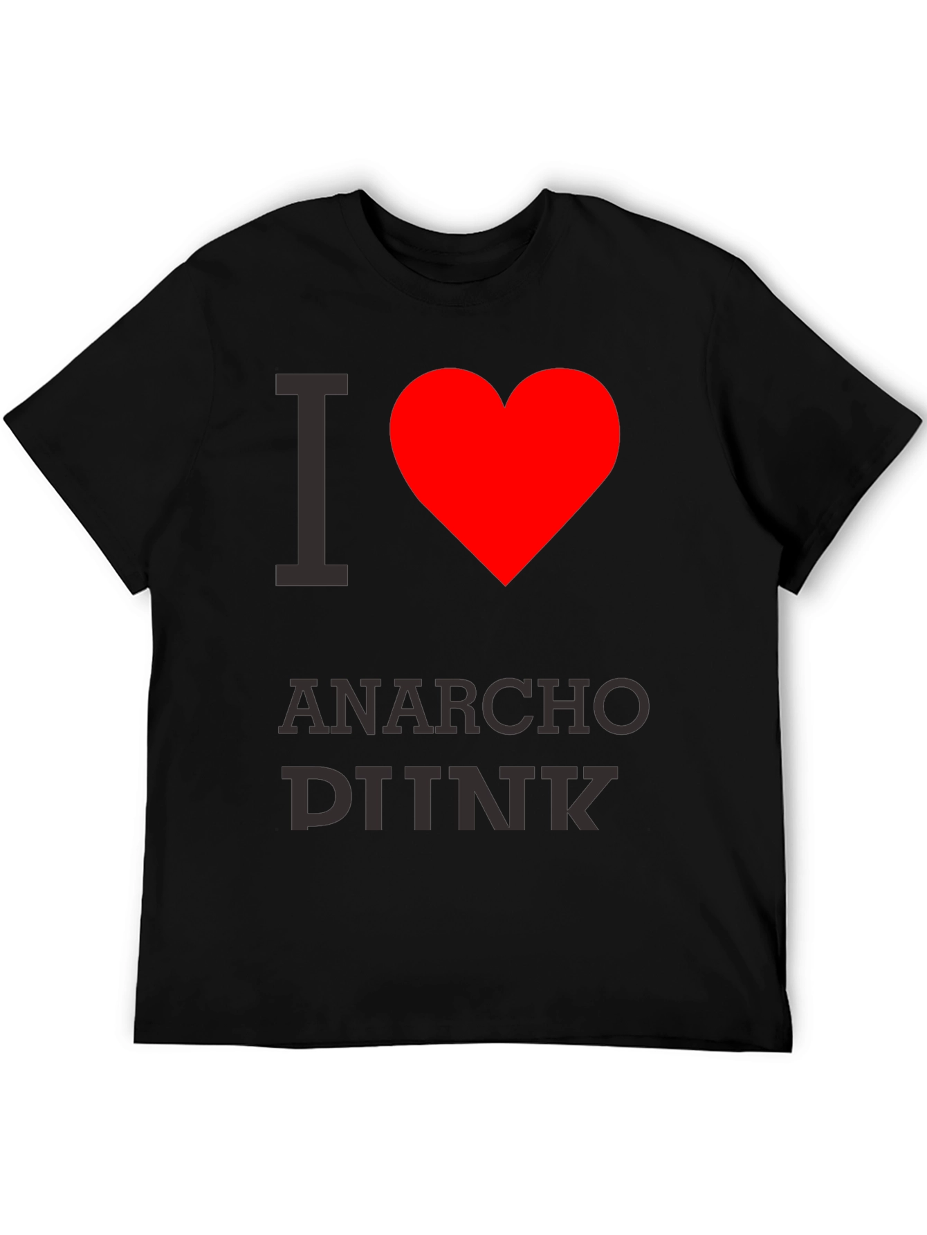 I Heart Anarcho DINK Black T-Shirt