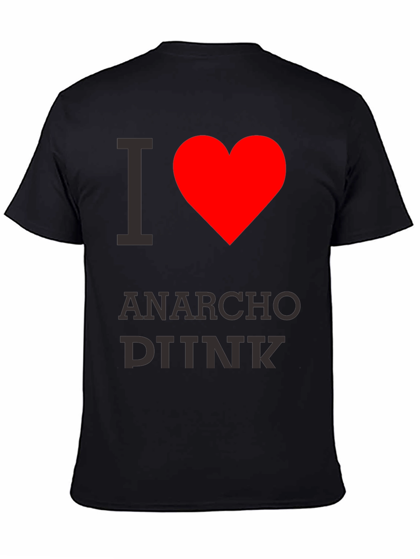 I Heart Anarcho DINK Black T-Shirt