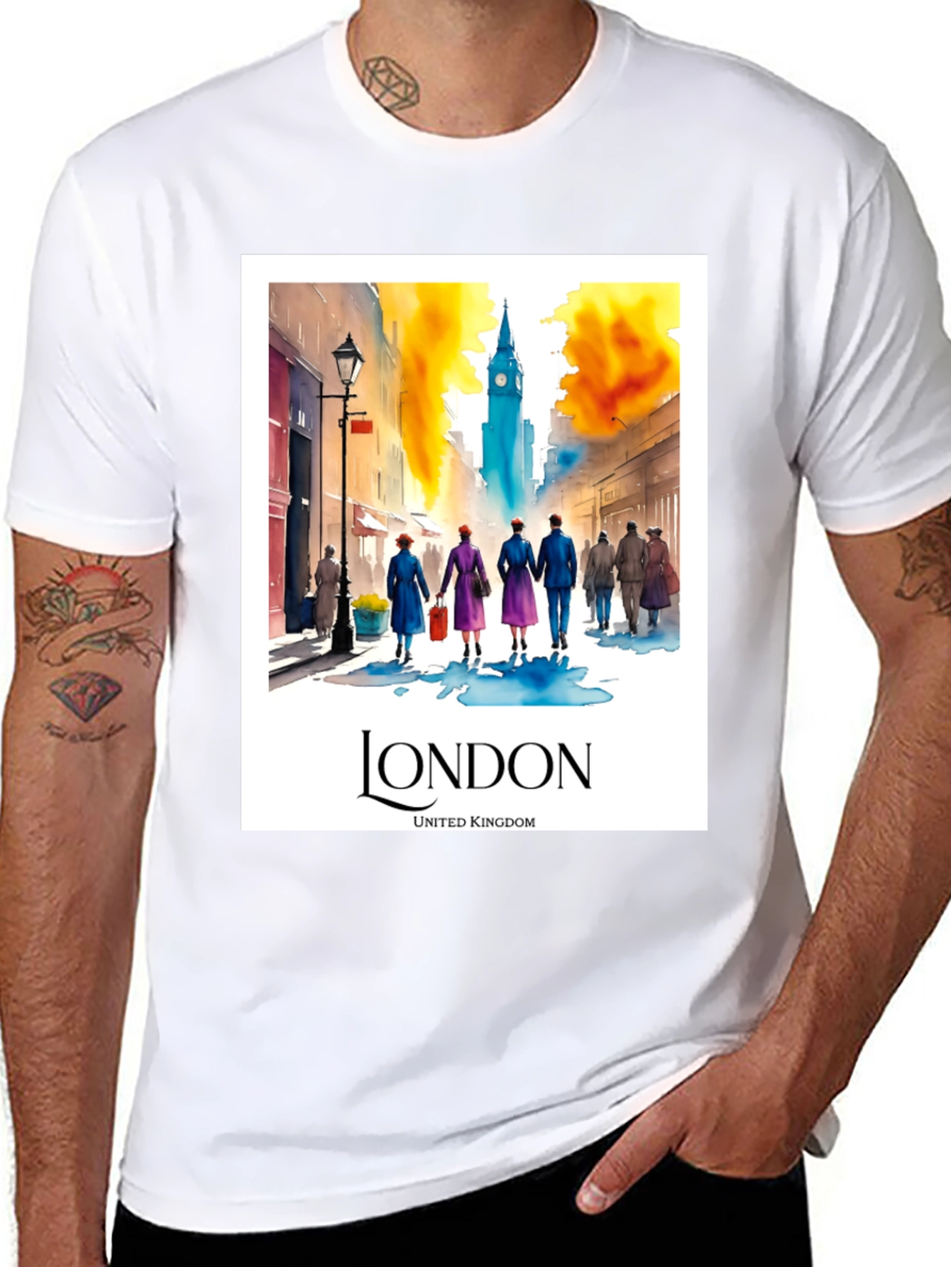 London Travel T-Shirt - United Kingdom Souvenir Tee