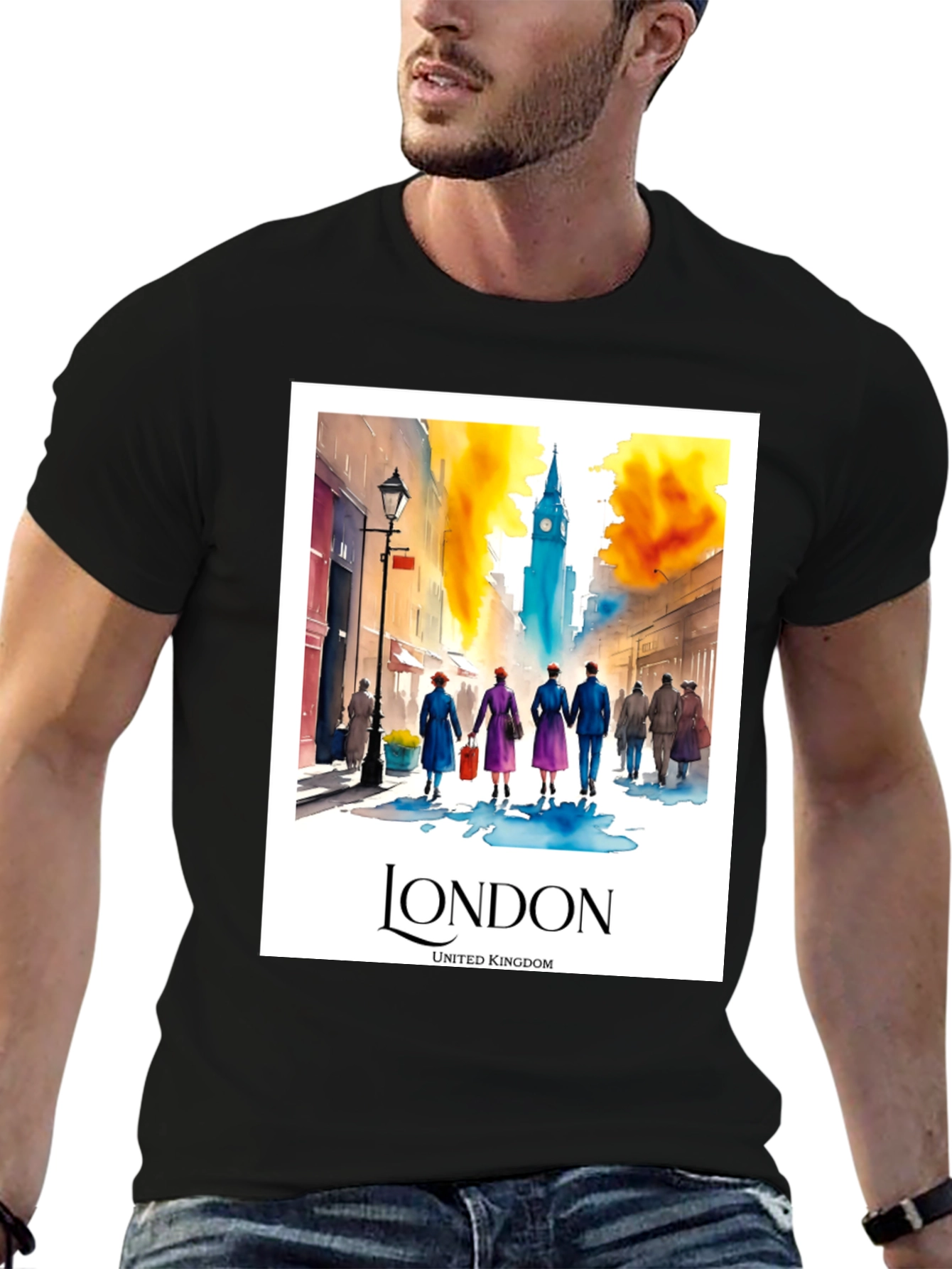 London Travel T-Shirt - United Kingdom Souvenir Tee