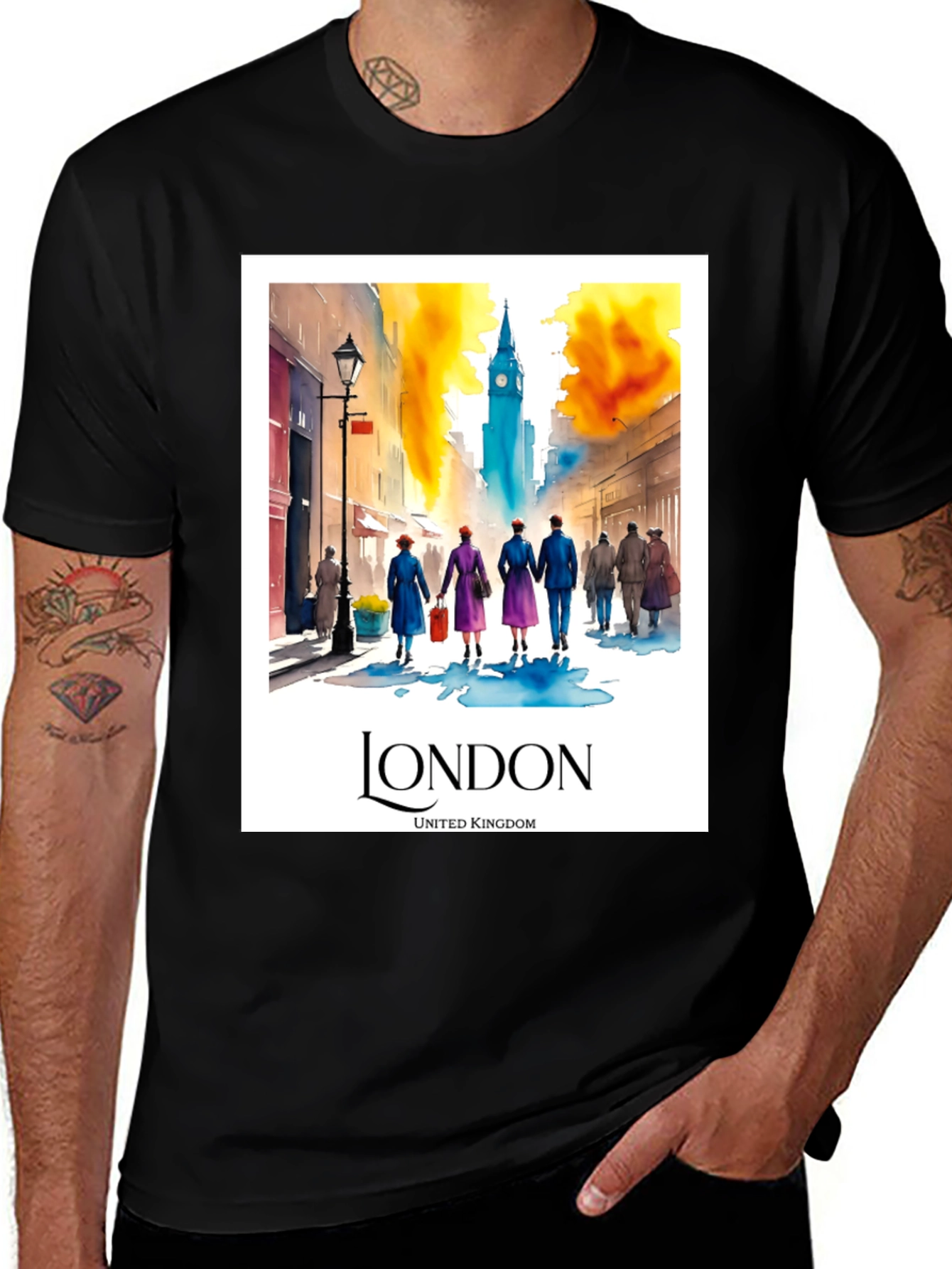 London Travel T-Shirt - United Kingdom Souvenir Tee