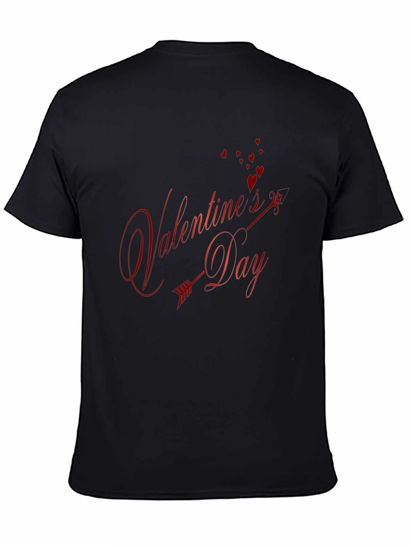 Valentines Day Black Graphic Tee