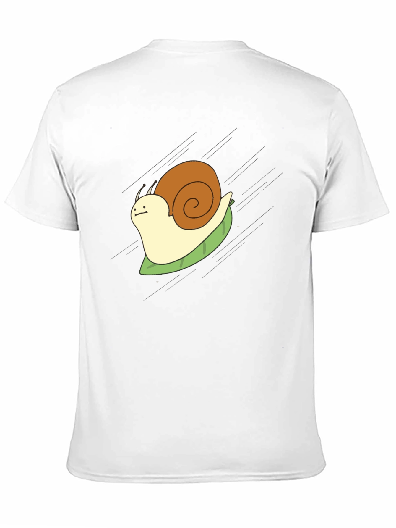 Snail Rider Graphic Tee - Funny Cartoon Shirt