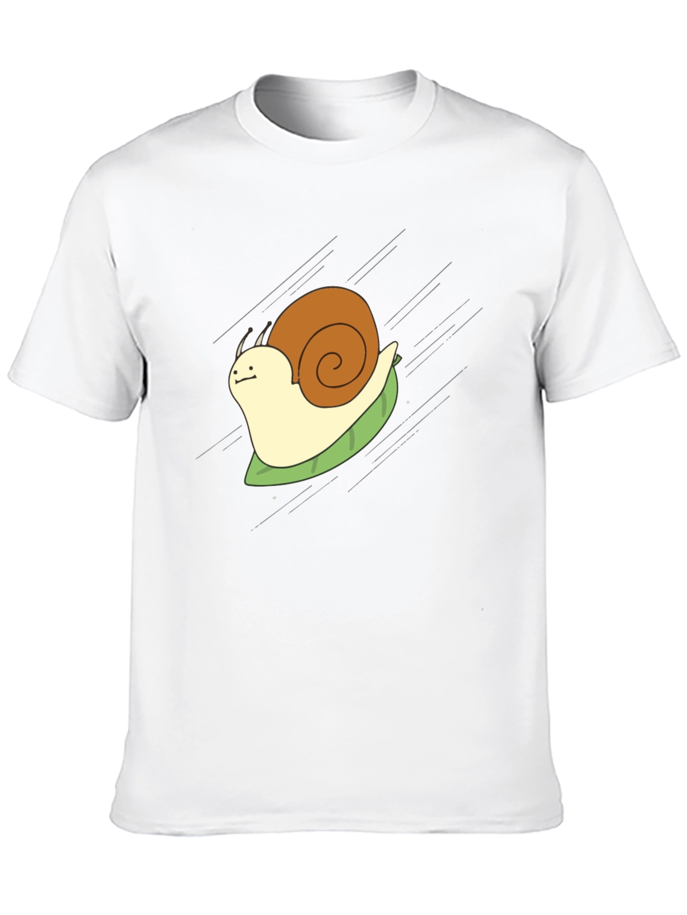 Snail Rider Graphic Tee - Funny Cartoon Shirt
