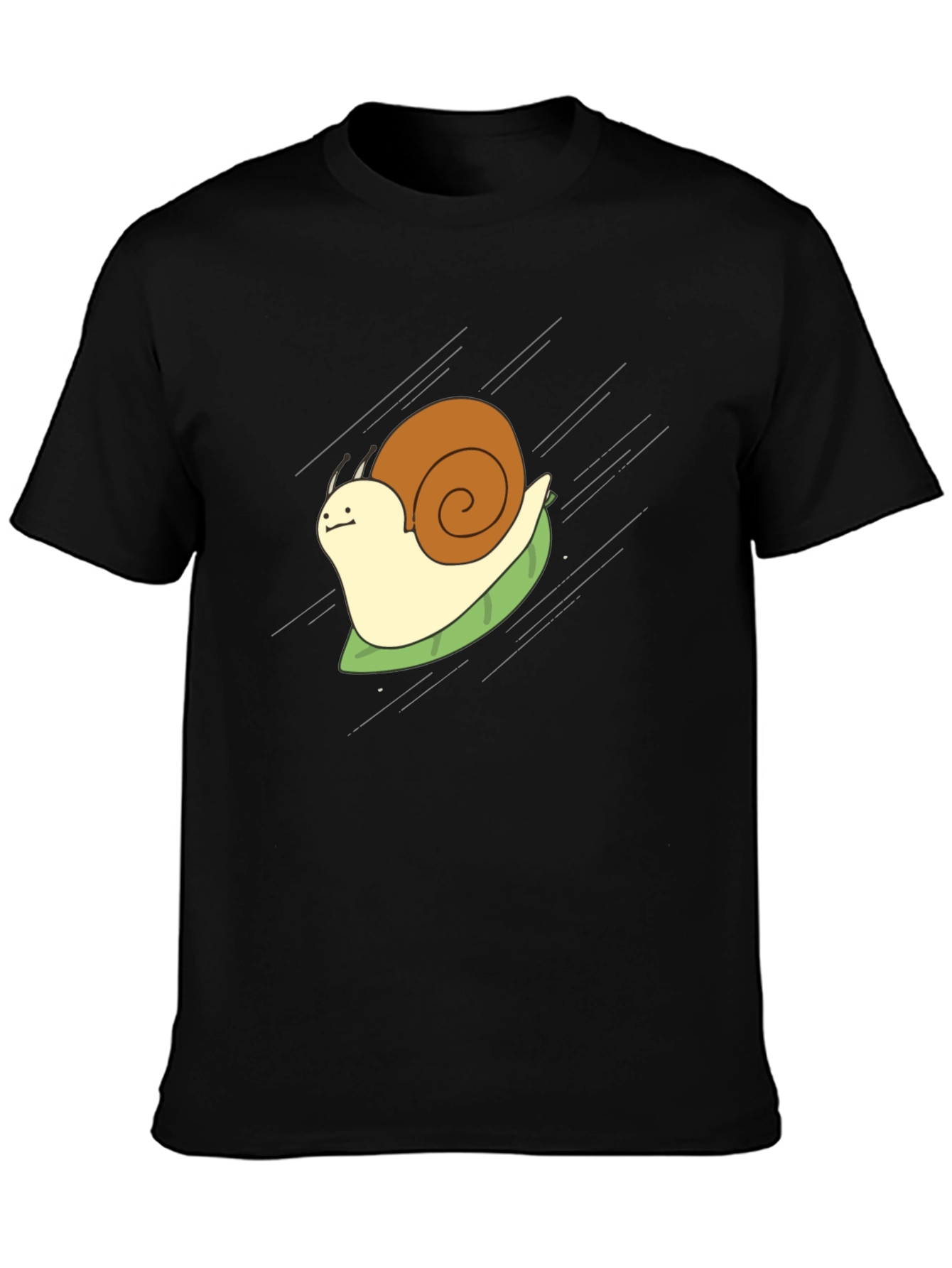 Snail Rider Graphic Tee - Funny Cartoon Shirt