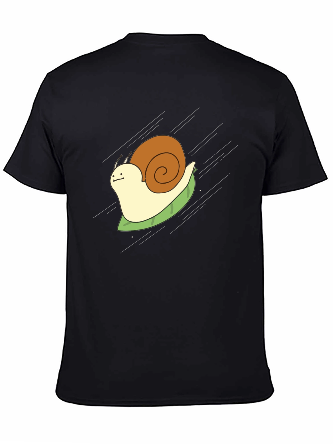Snail Rider Graphic Tee - Funny Cartoon Shirt
