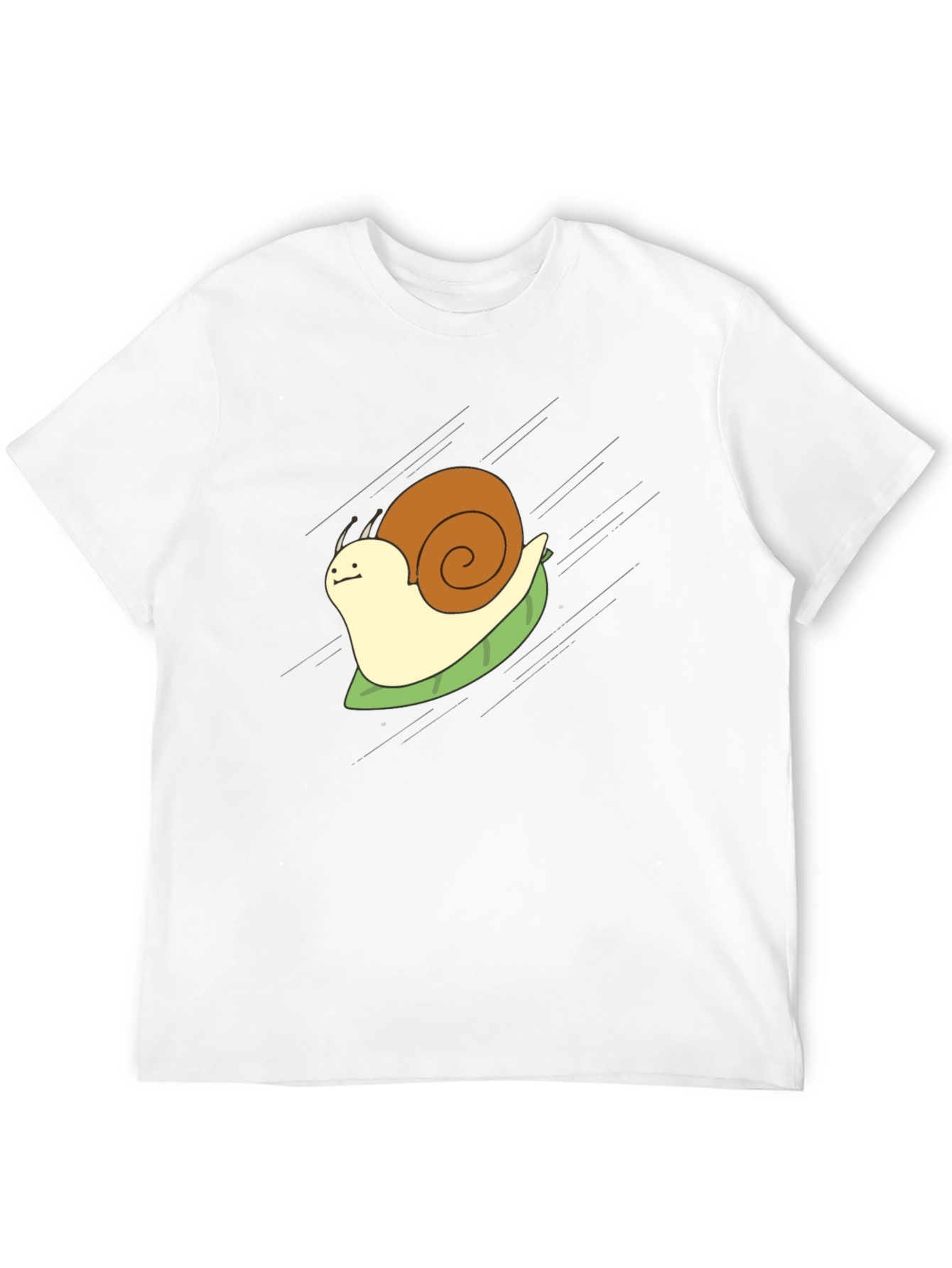 Snail Rider Graphic Tee - Funny Cartoon Shirt